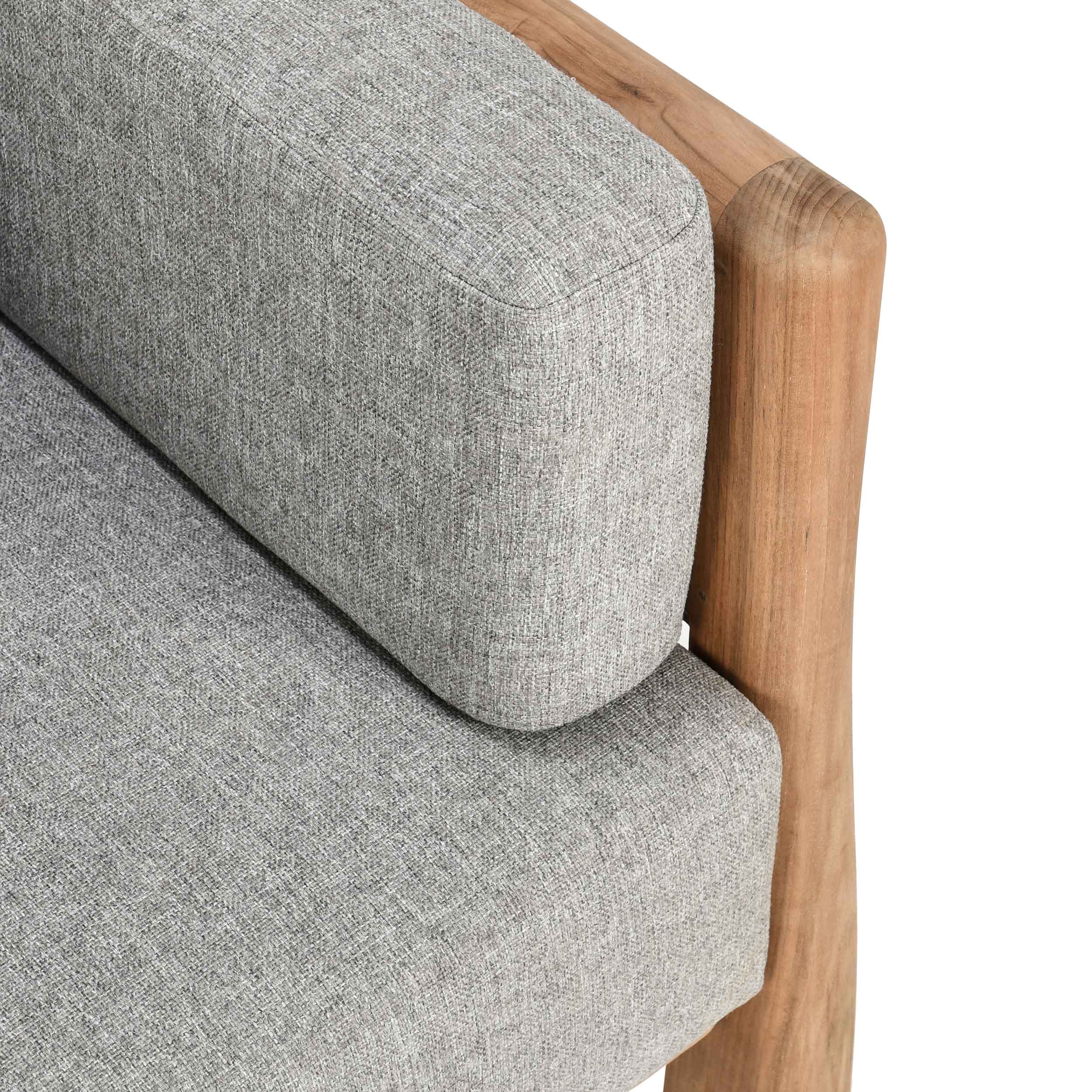 Aston Outdoor Accent Chair, Natural/Gray - Image 6