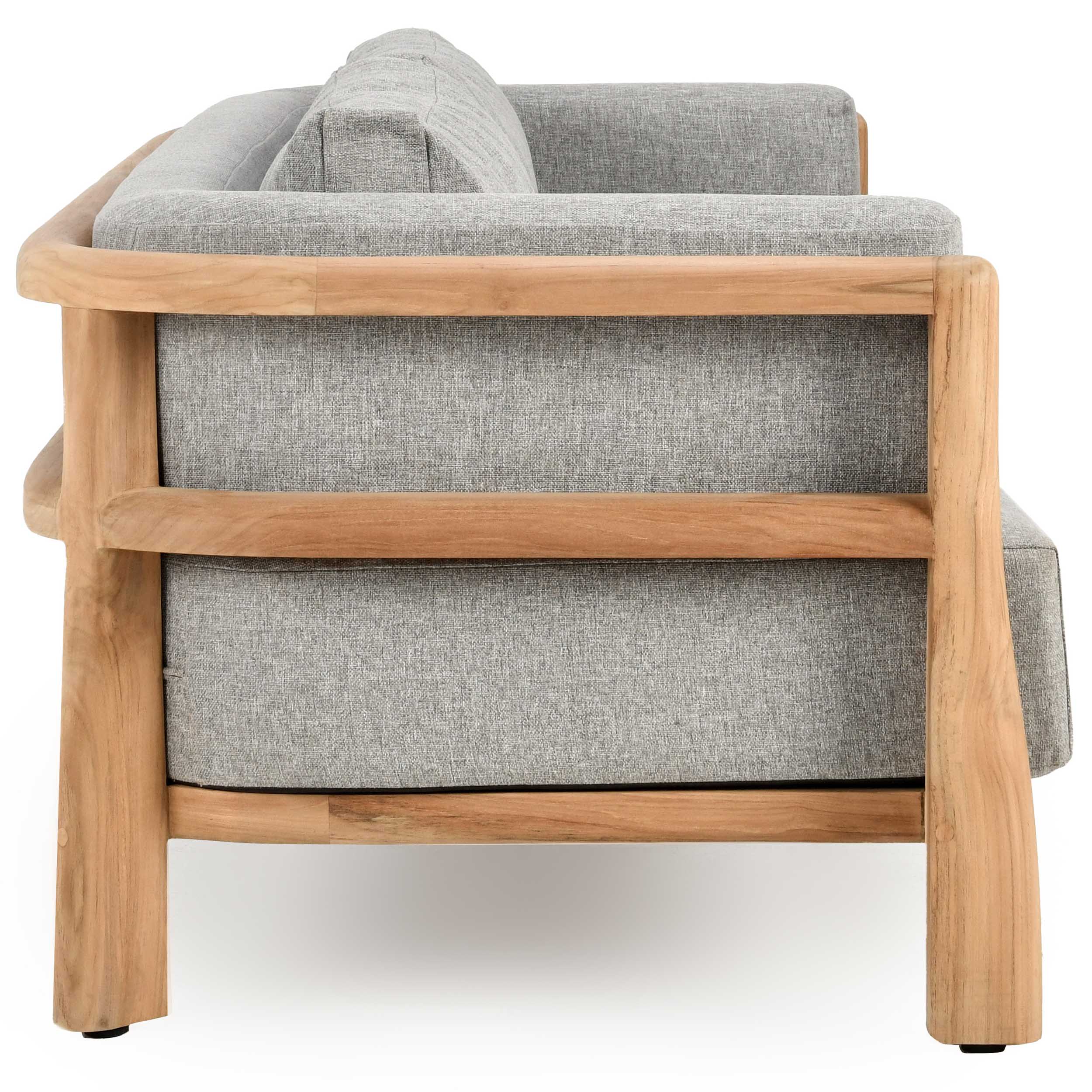 Aston Outdoor Sofa, Natural/Gray - Image 3