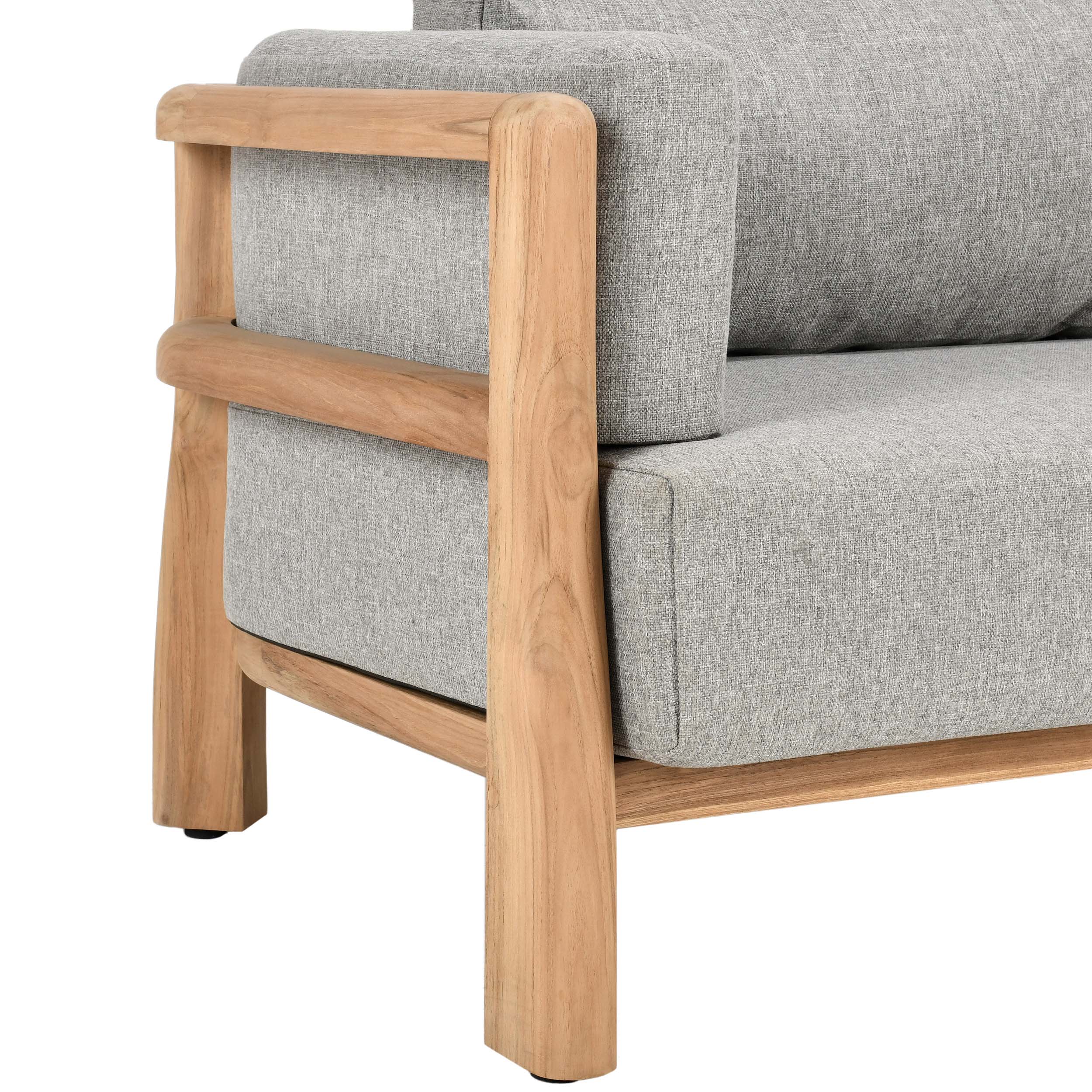 Aston Outdoor Sofa, Natural/Gray - Image 6