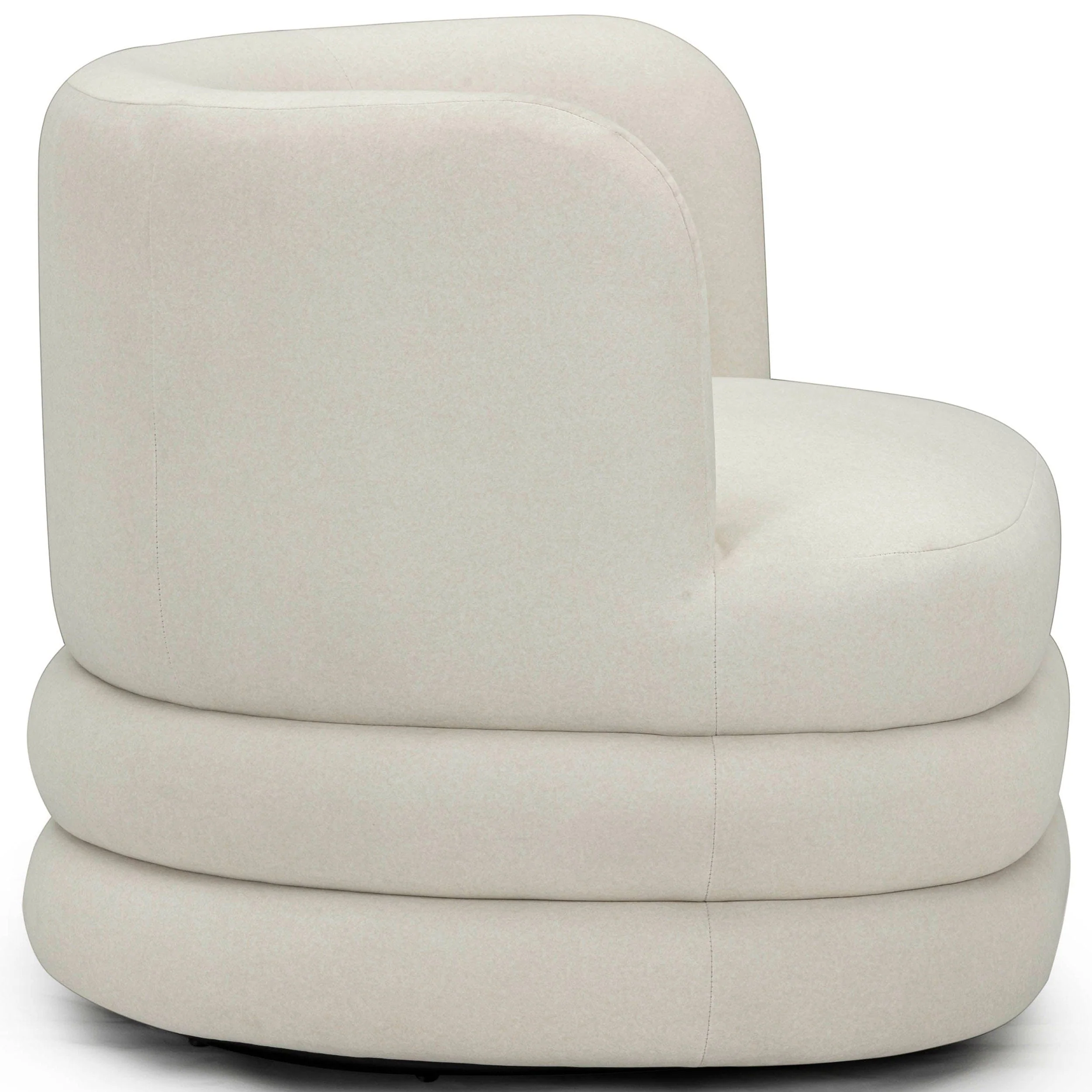 Astor Swivel Chair, Cream - Image 3