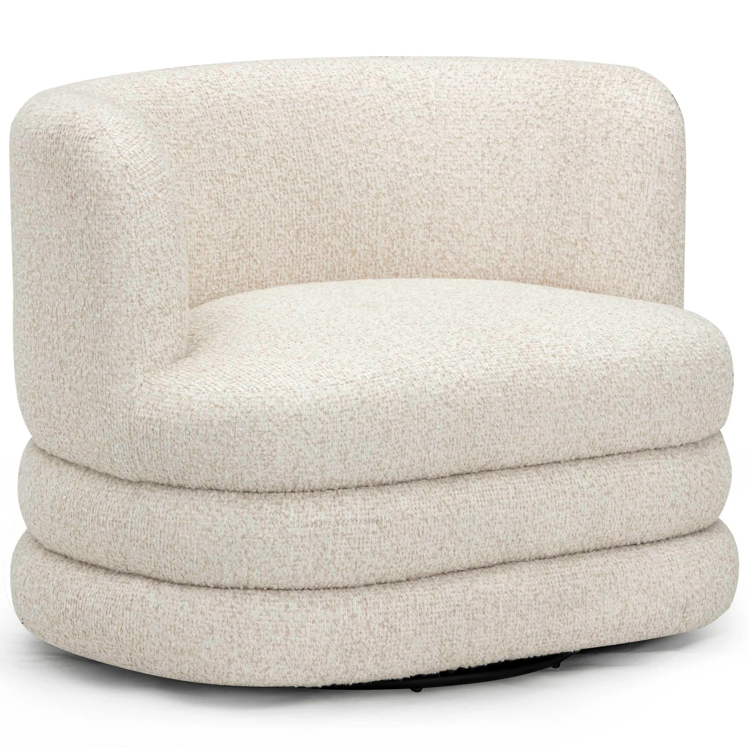 Astor Swivel Chair, Cream