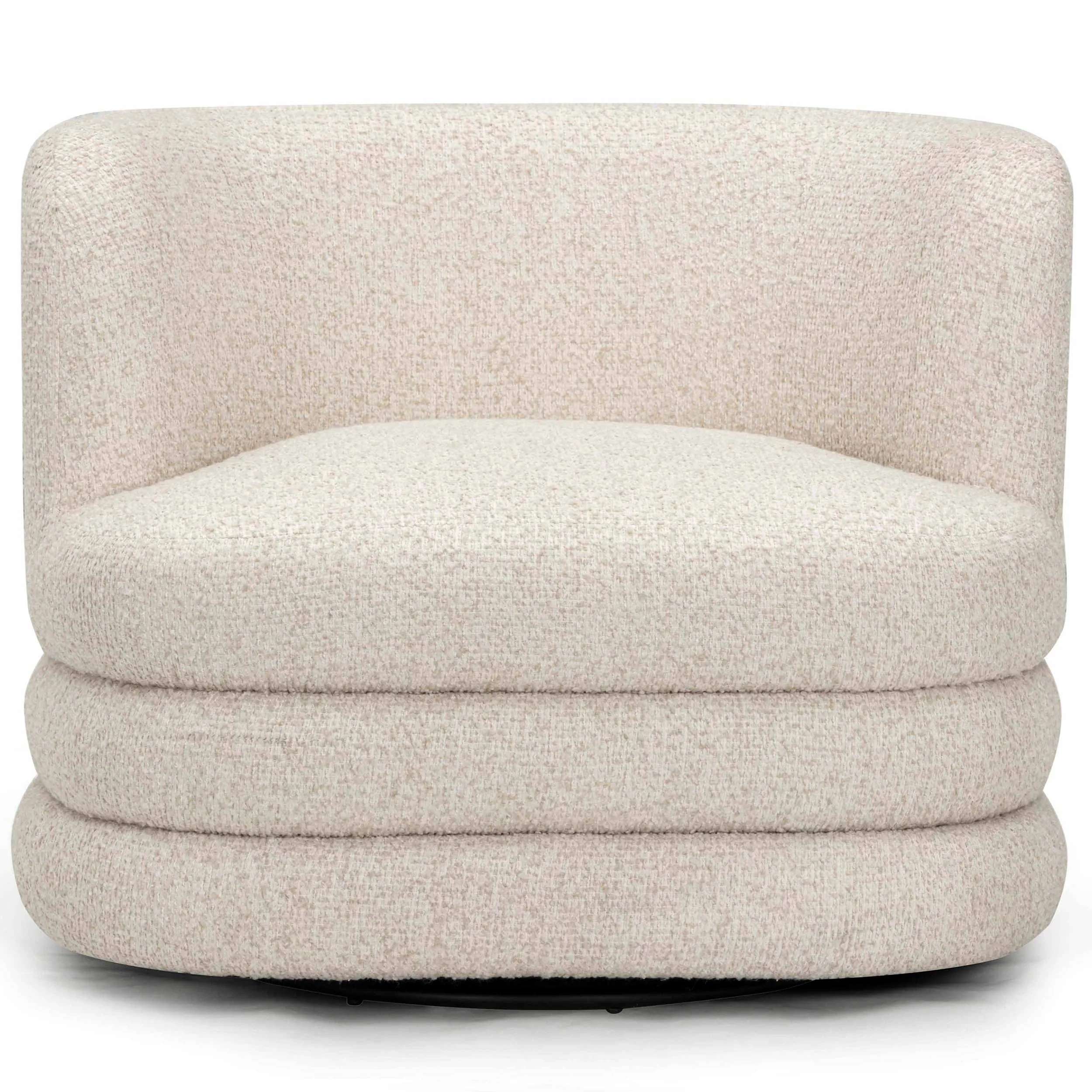 Astor Swivel Chair, Cream - Image 2