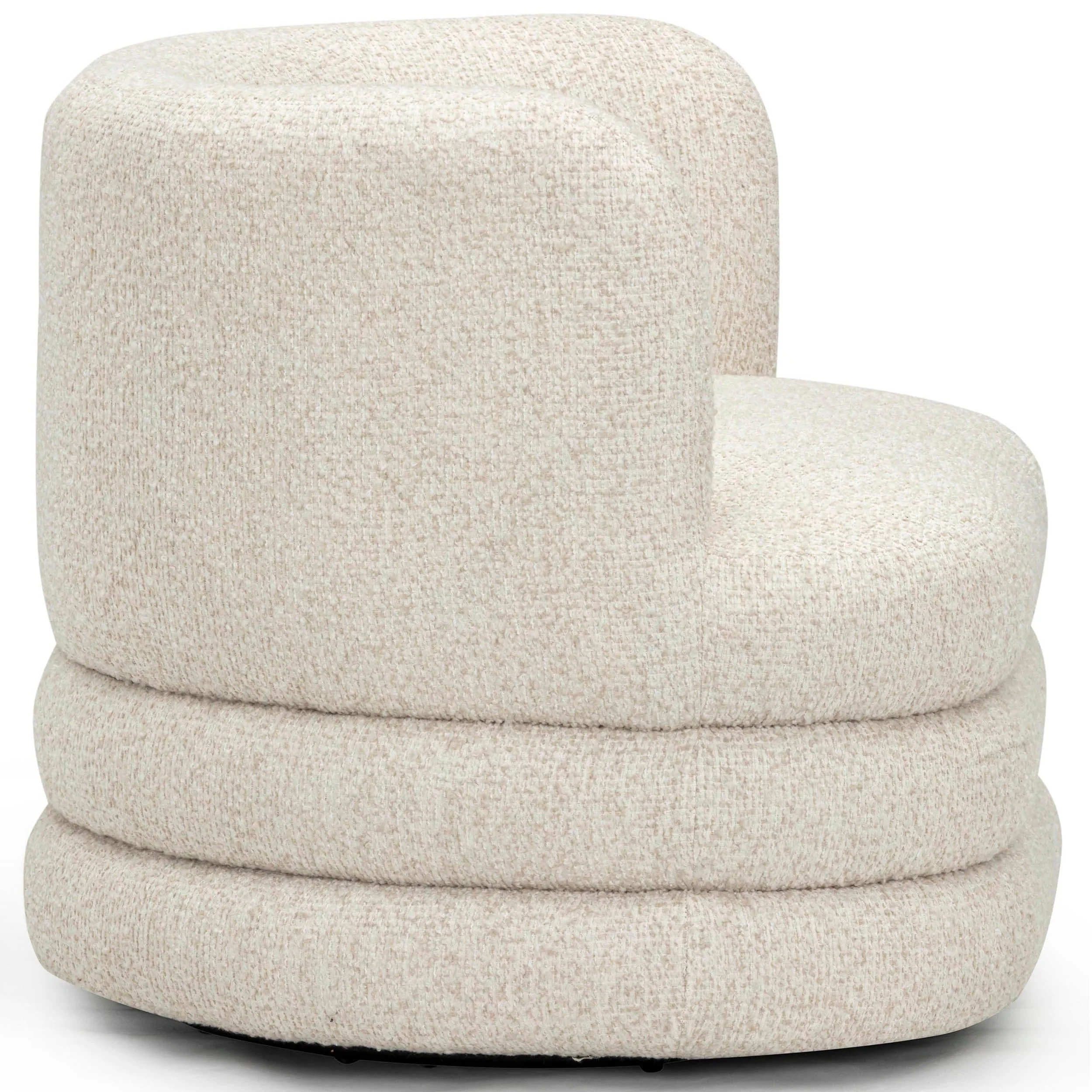 Astor Swivel Chair, Cream - Image 3