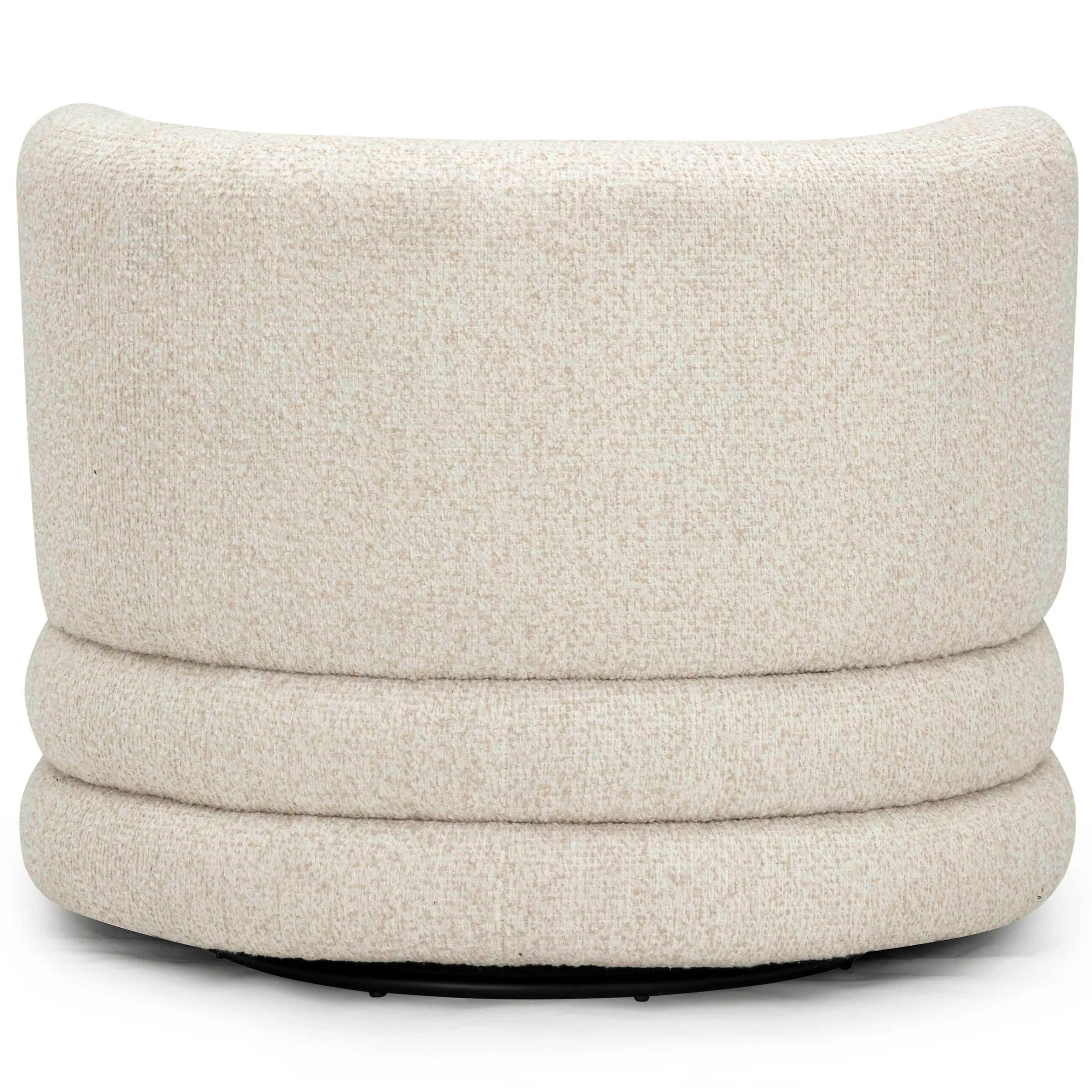 Astor Swivel Chair, Cream - Image 4