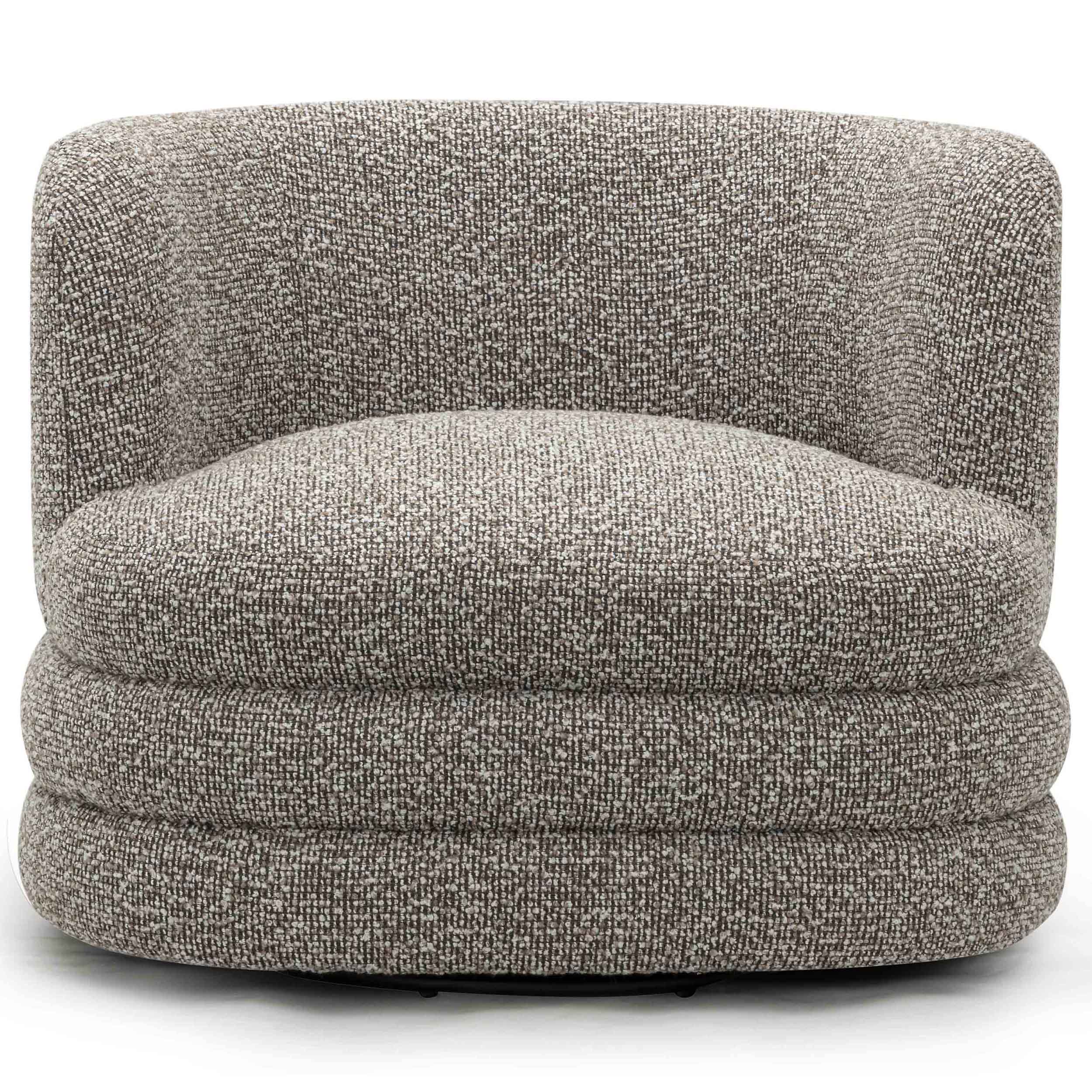 Astor Swivel Chair, Heathered Grey - Image 2
