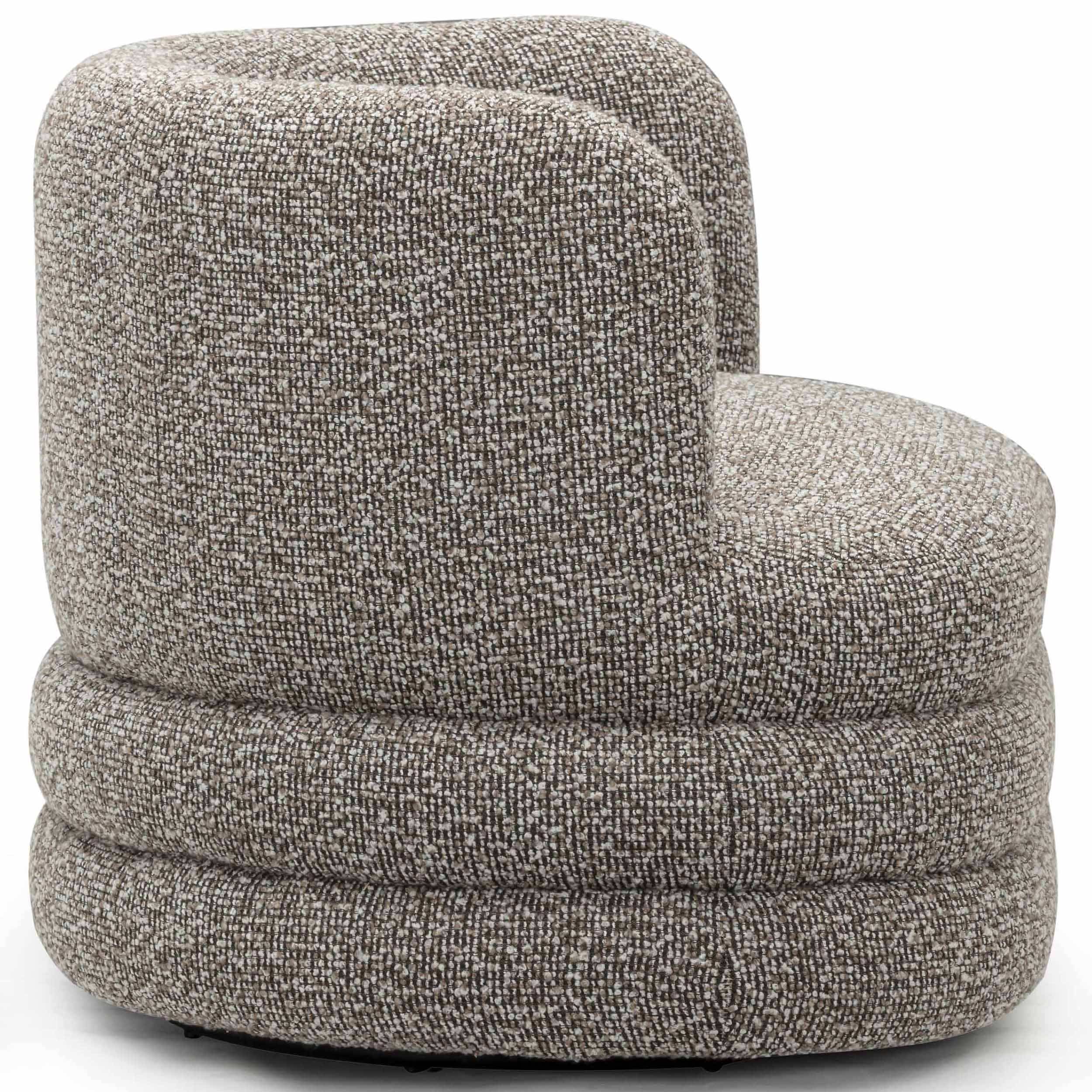 Astor Swivel Chair, Heathered Grey - Image 3
