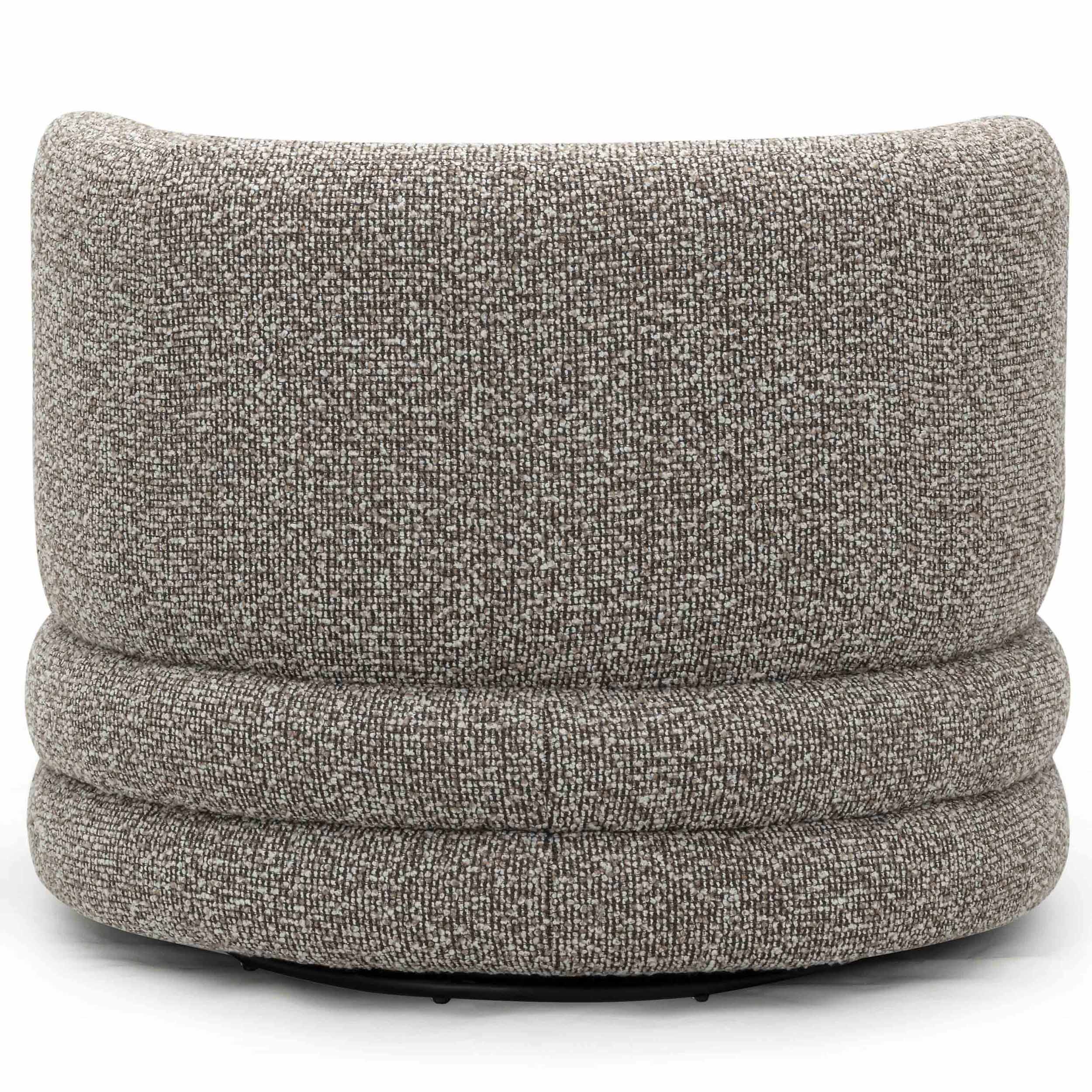 Astor Swivel Chair, Heathered Grey - Image 4