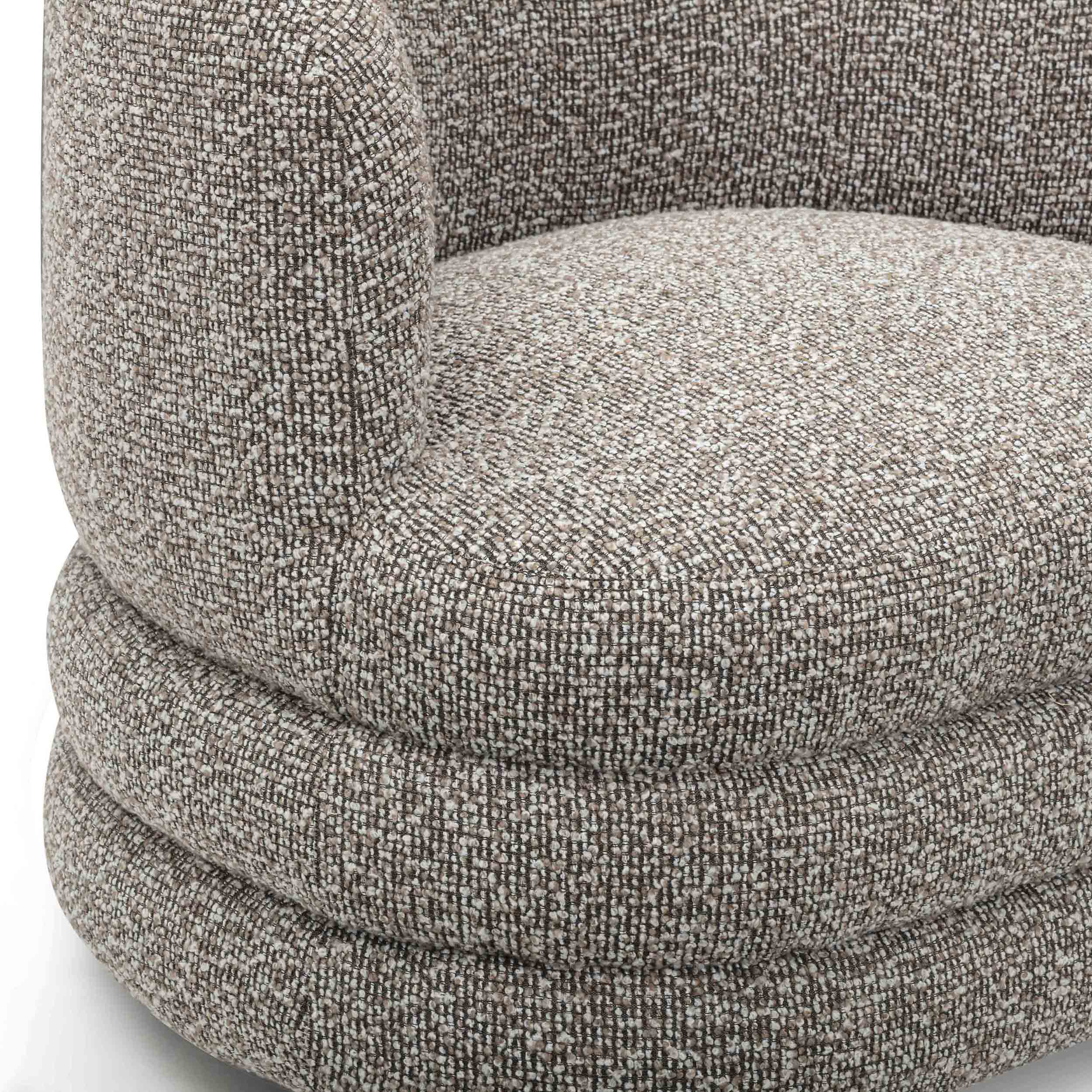 Astor Swivel Chair, Heathered Grey - Image 5