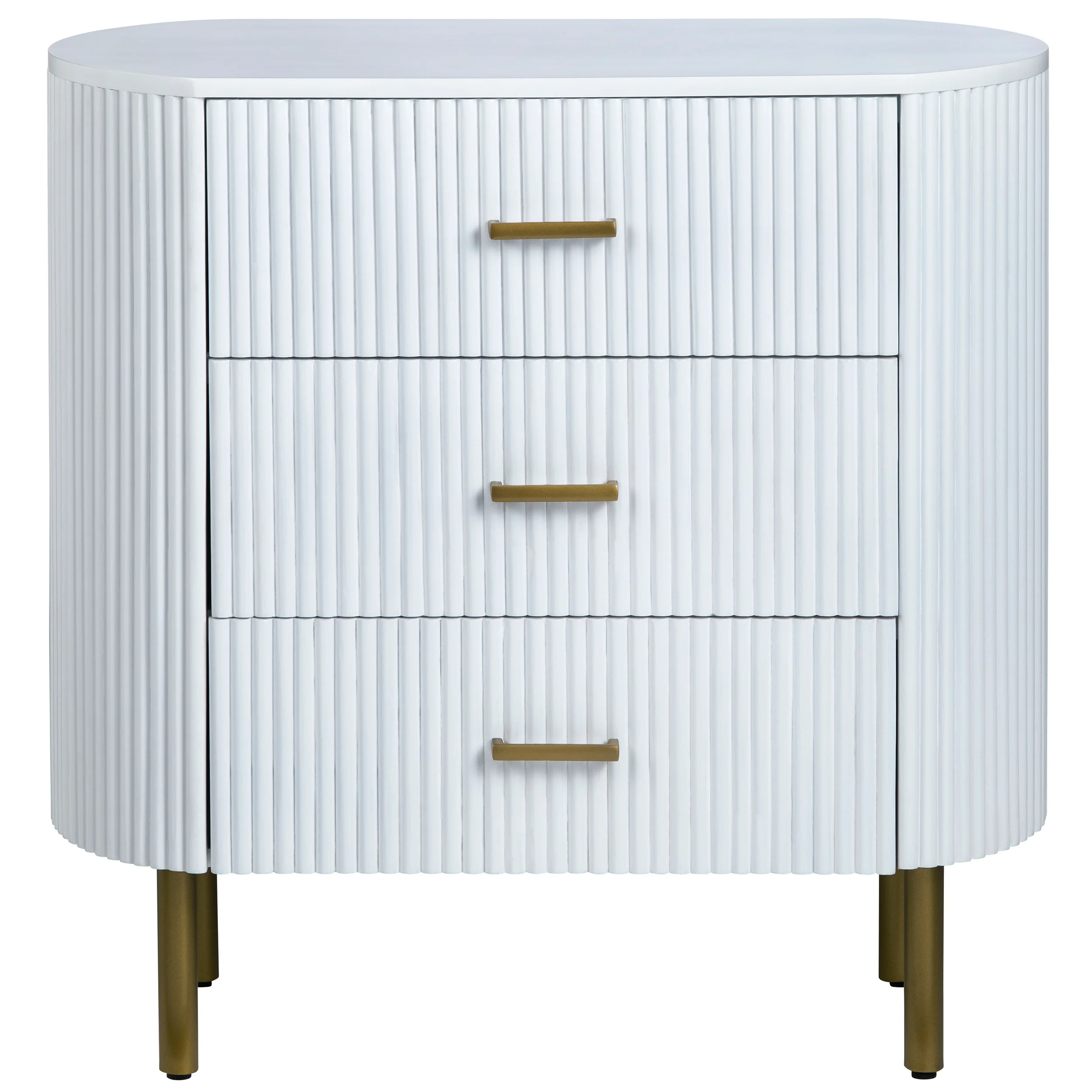 Astoria 3 Drawer Chest, White - Image 2