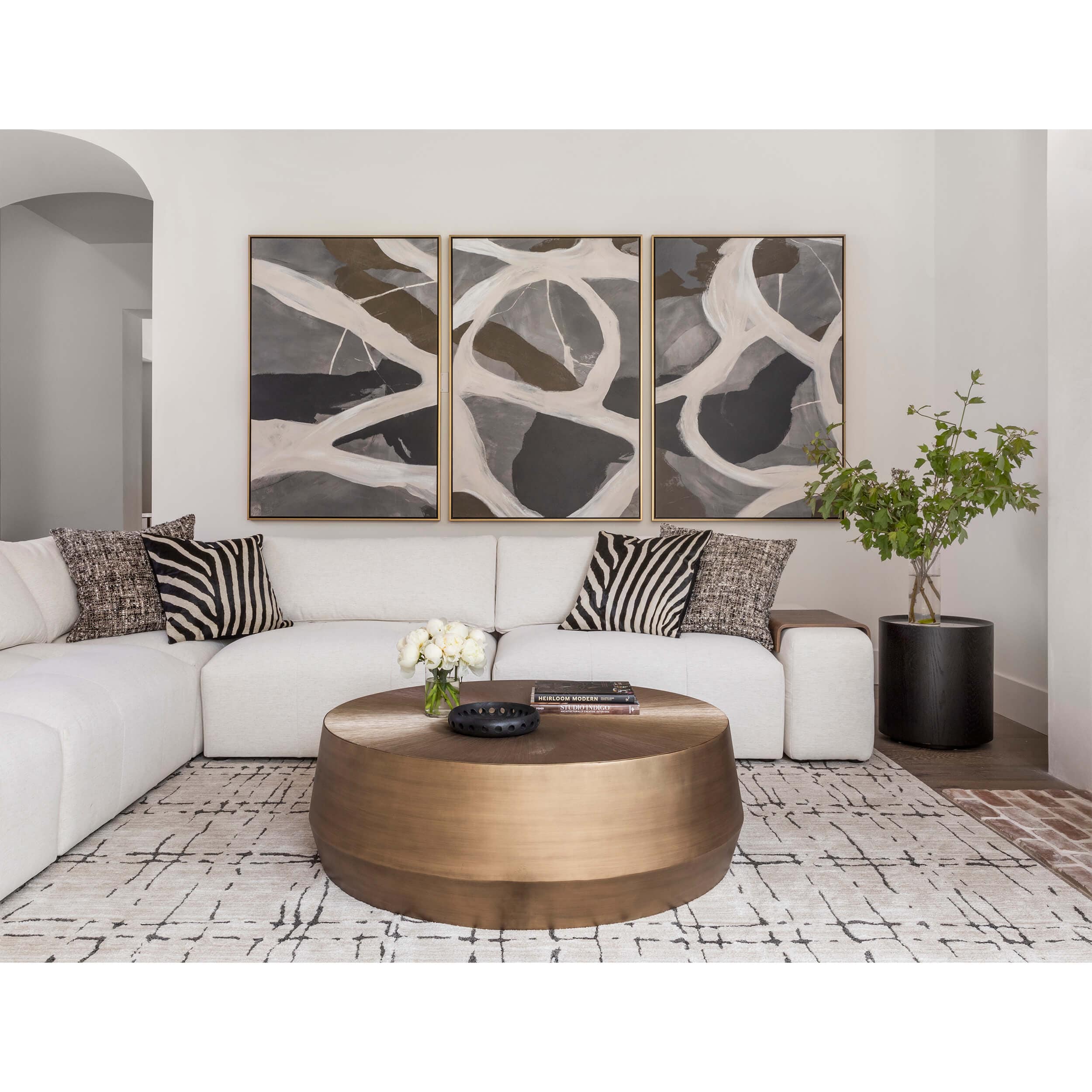 Astoria End Table, Bluestone by Four Hands - Image 6
