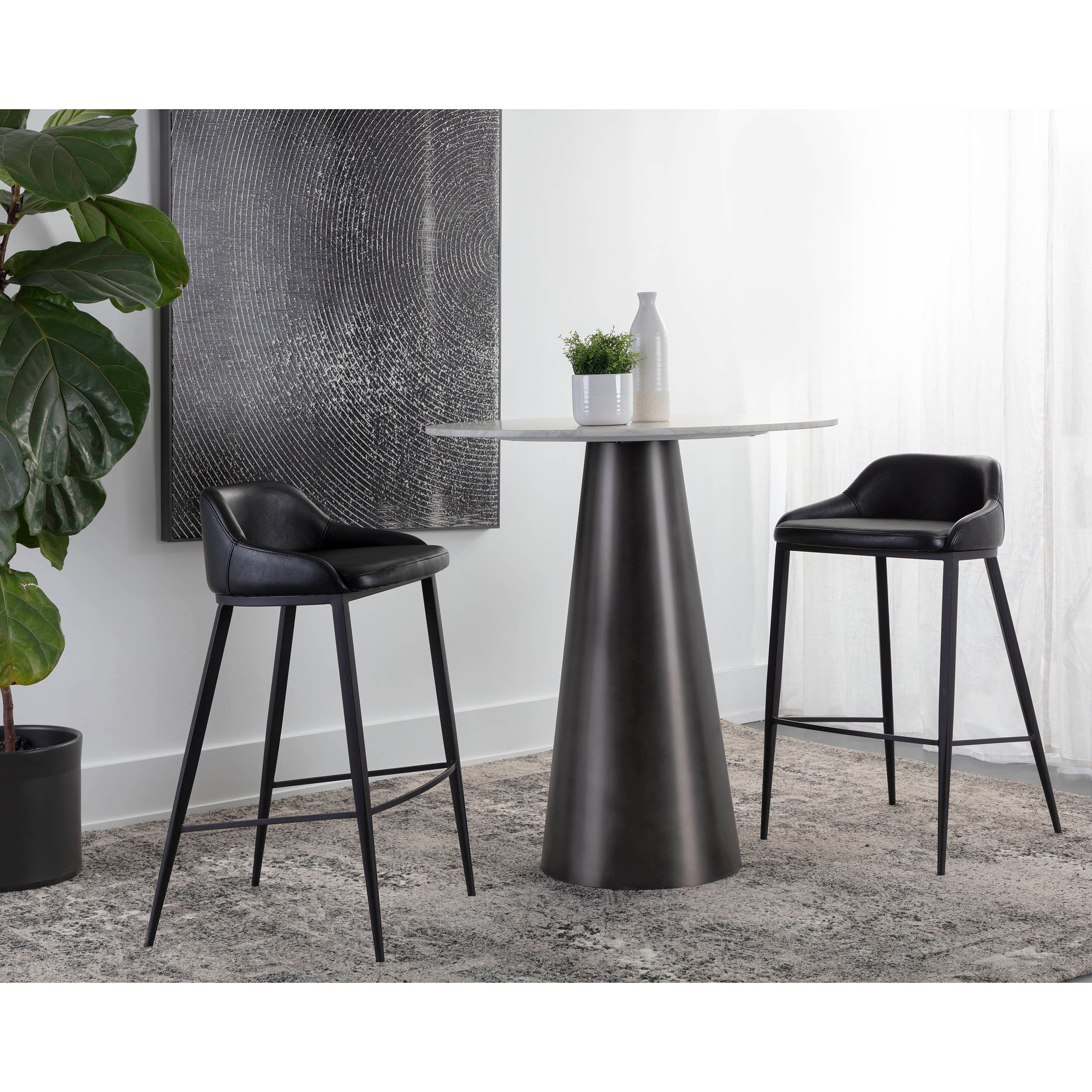Astra Bar & Counter Stool, Nightfall Black - Image 9
