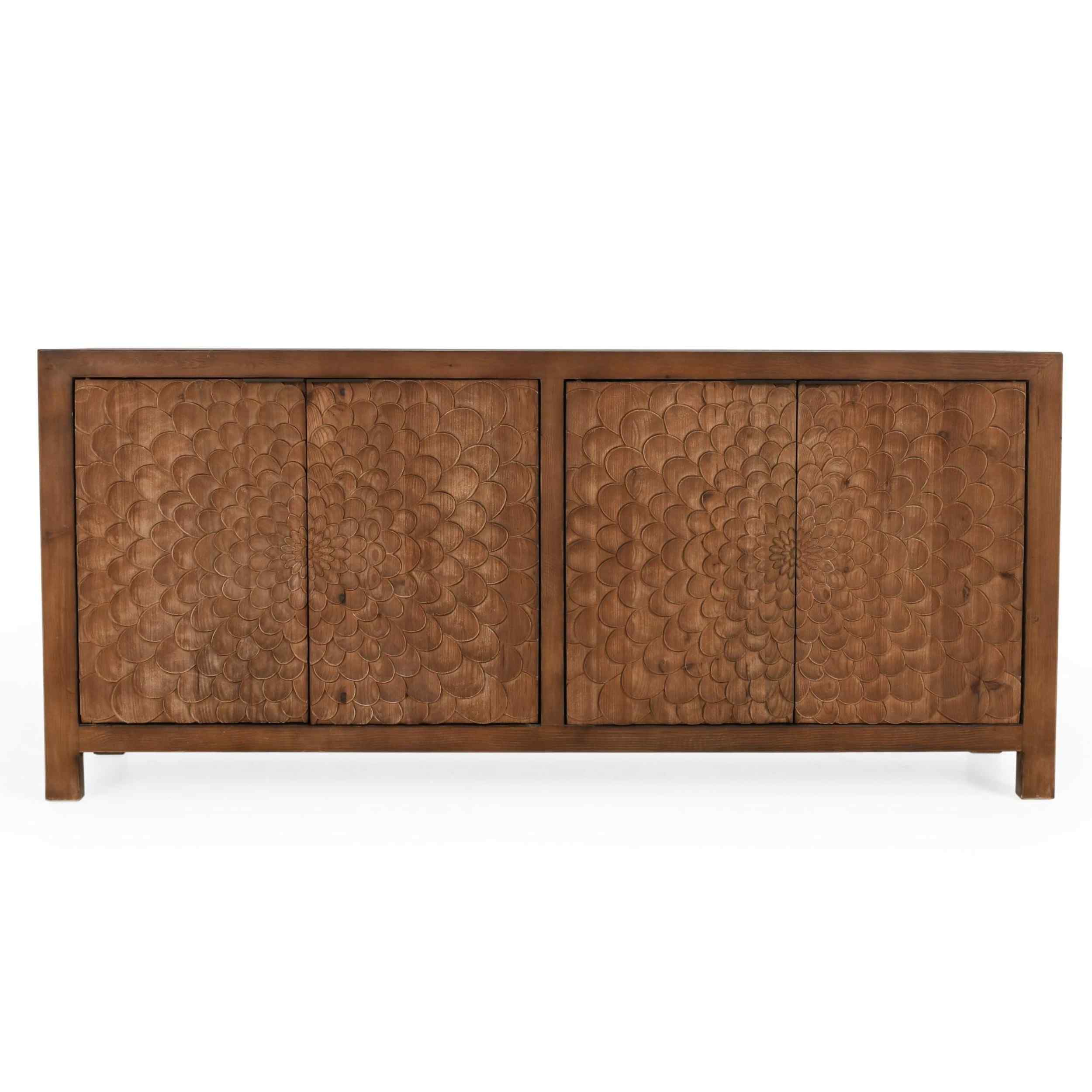 Astrid 4 Door Buffet, Reclaimed Pine - Image 2