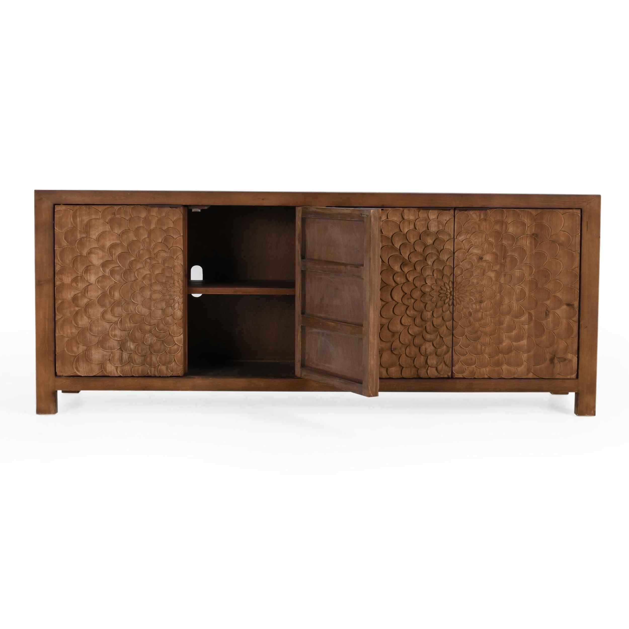 Astrid 4 Door Buffet, Reclaimed Pine - Image 4