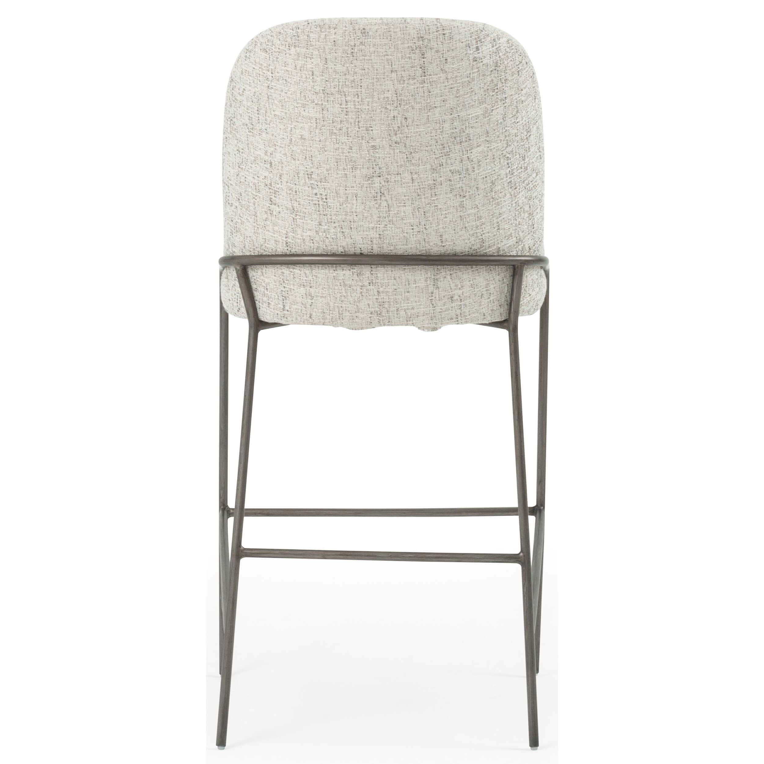 Astrud Bar & Counter Stool, Lyon Pewter by Four Hands - Image 4