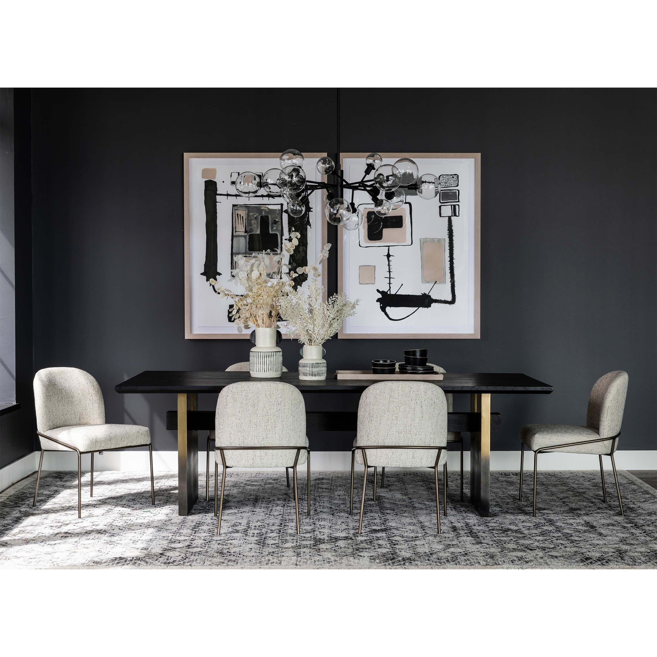 Astrud Dining Chair, Lyon Pewter, Set of 2 by Four Hands - Image 6