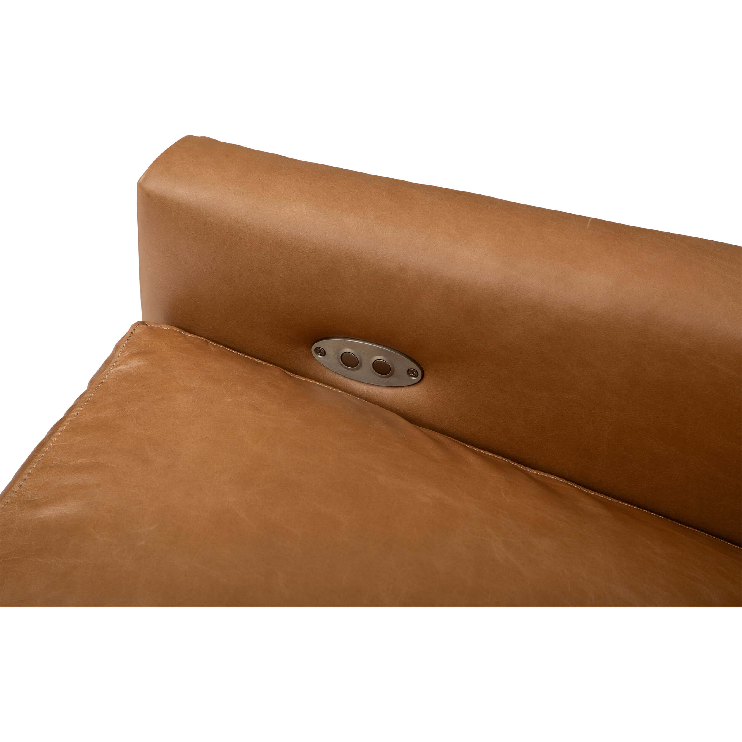 Atlas Leather Power Recliner, Libby Camel - Image 8