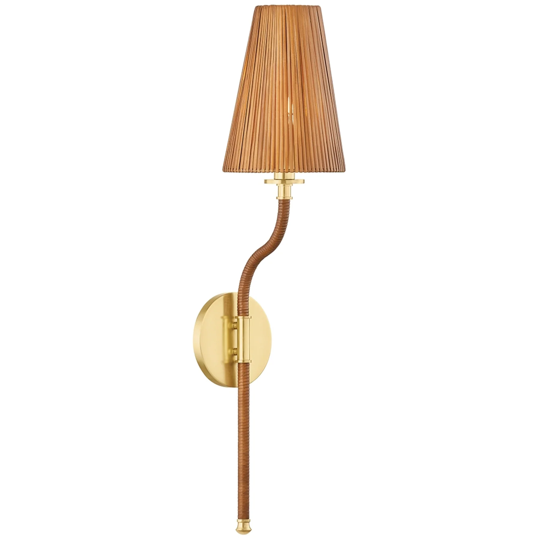 Atwood Wall Sconce, Aged Brass