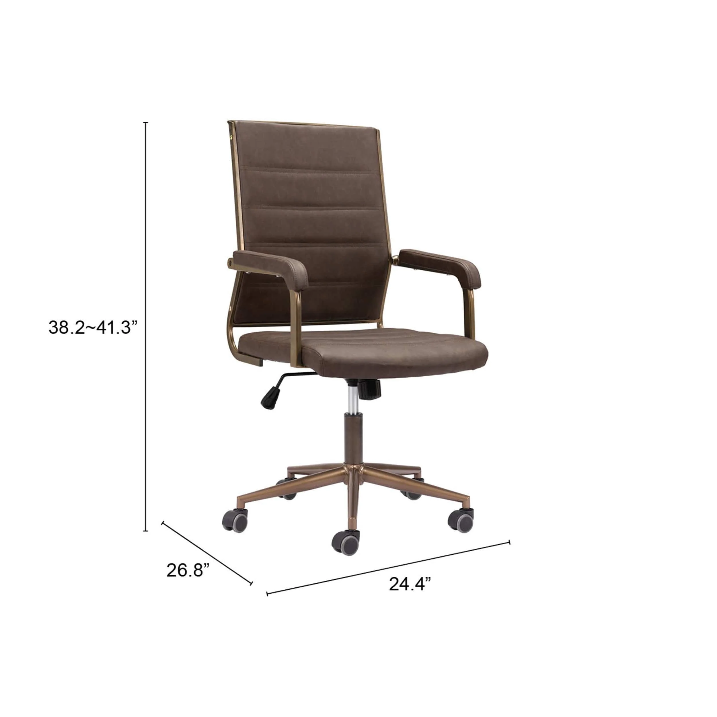 Auction Office Chair, Espresso - Image 5