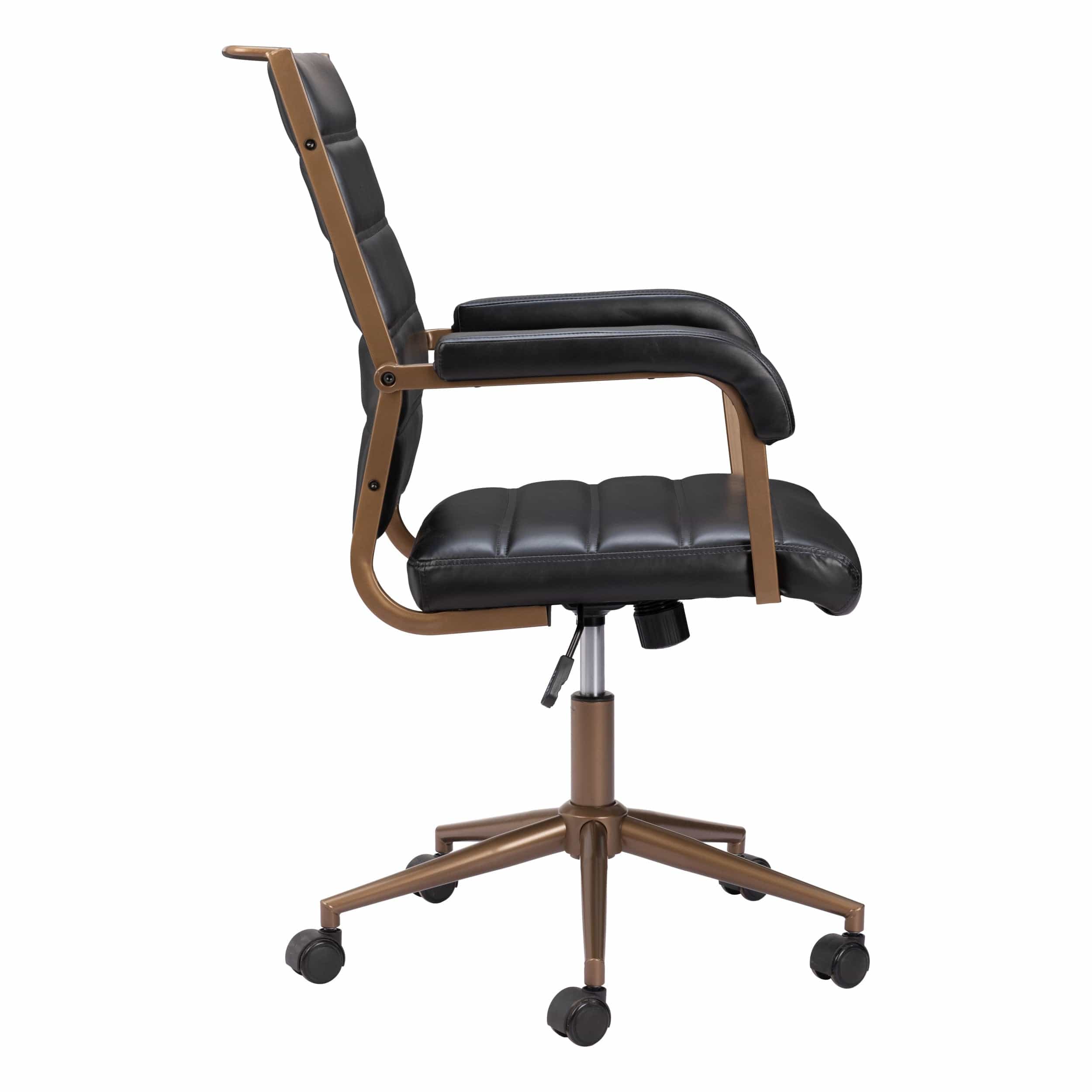 Auction Office Chair, Vintage Black - Image 3