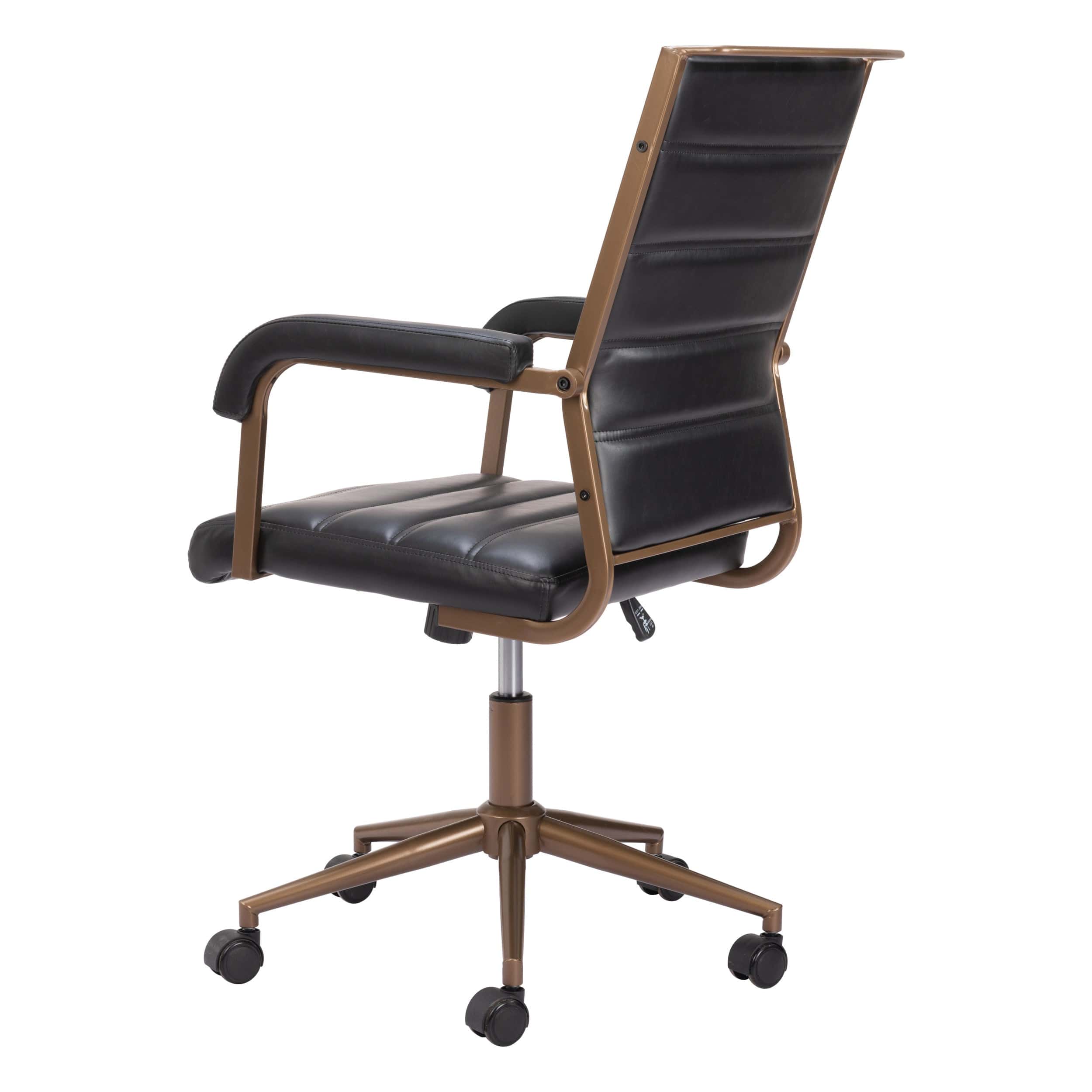 Auction Office Chair, Vintage Black - Image 4