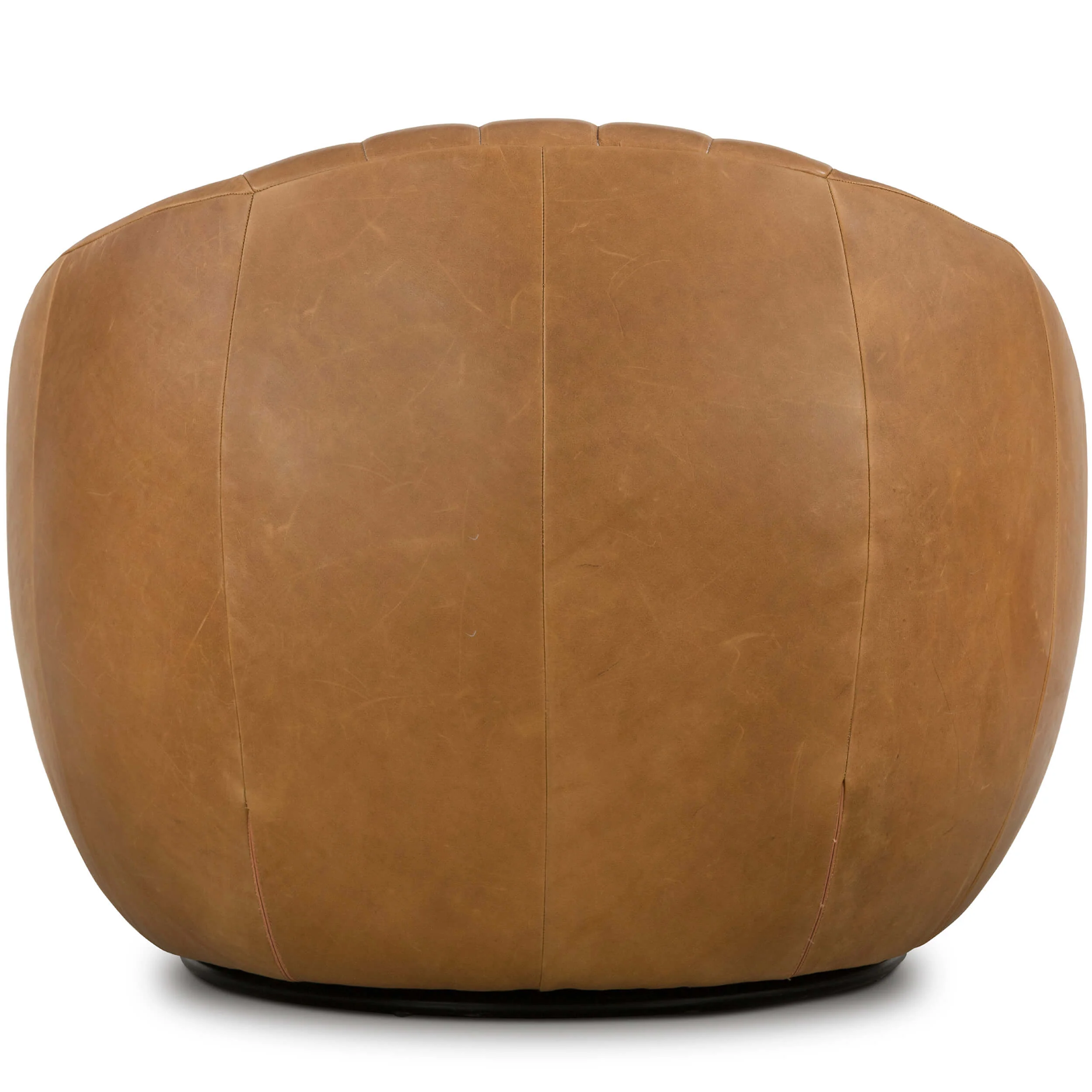 Audie Leather Swivel Chair, Heirloom Sienna by Four Hands - Image 4