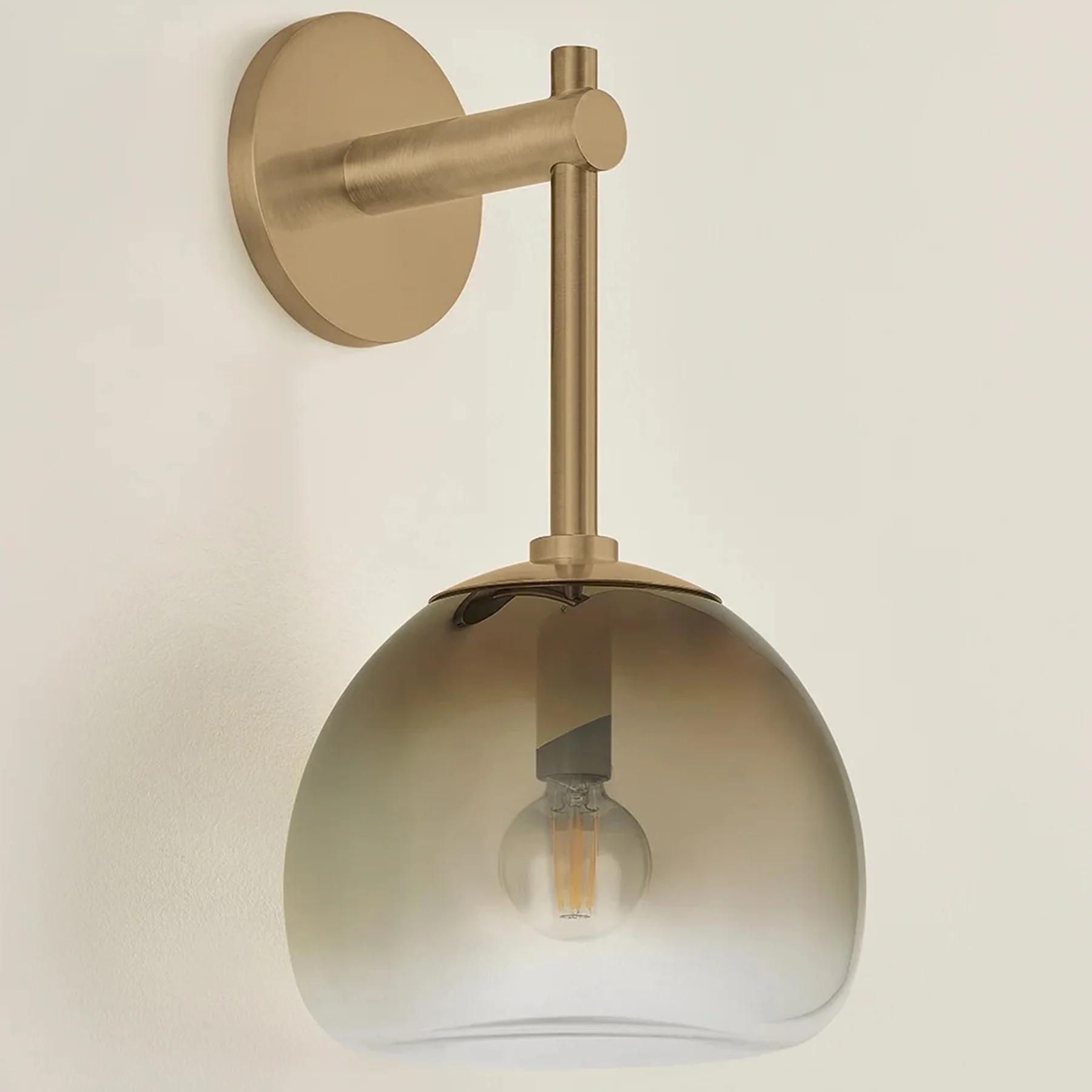August Wall Sconce, Patina Brass - Image 3