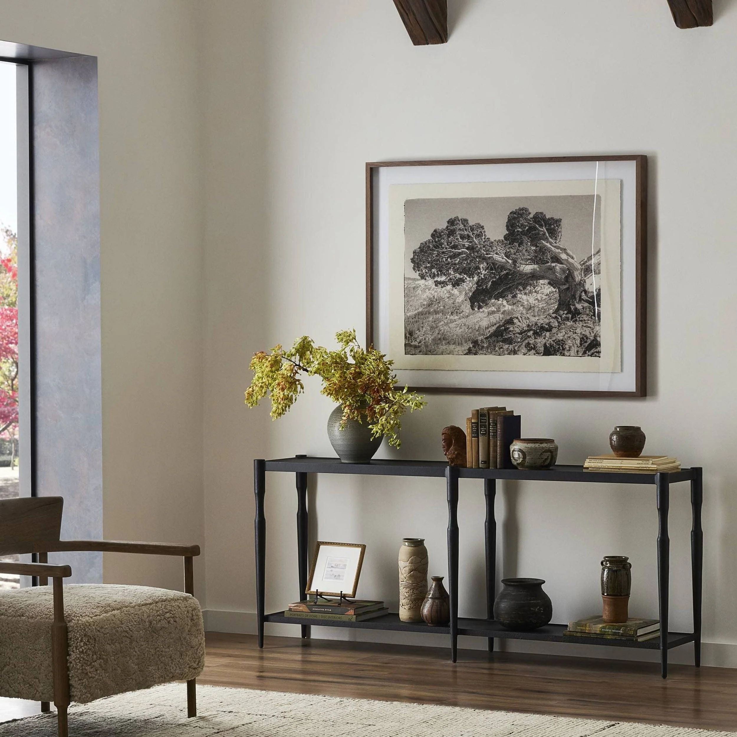 Augusta Console Table, Textured Iron by Amber Lewis x Four Hands - Image 14