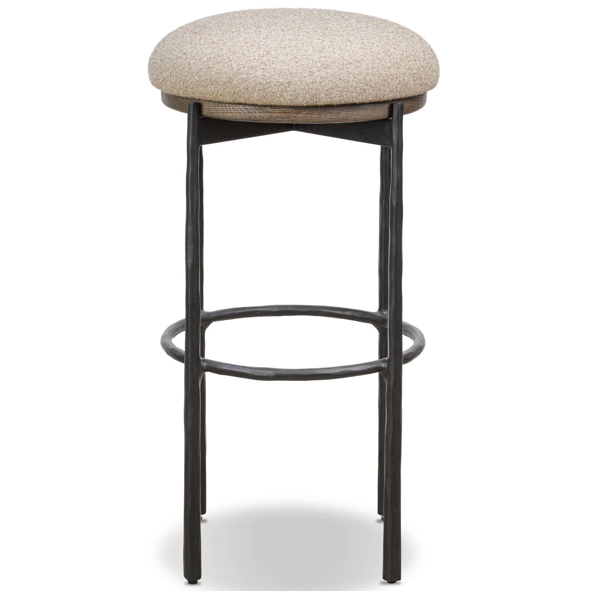 Cofer Swivel Bar & Counter Stool, Weslie Flax by Four Hands - Image 8