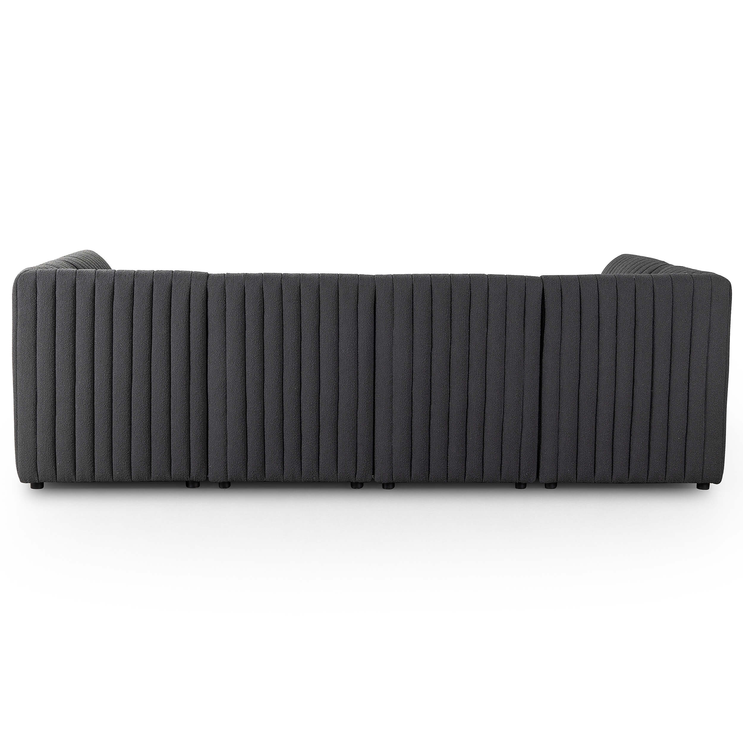 Augustine 106" U-Shaped Dining Banquette, Boucle Charcoal - Image 4