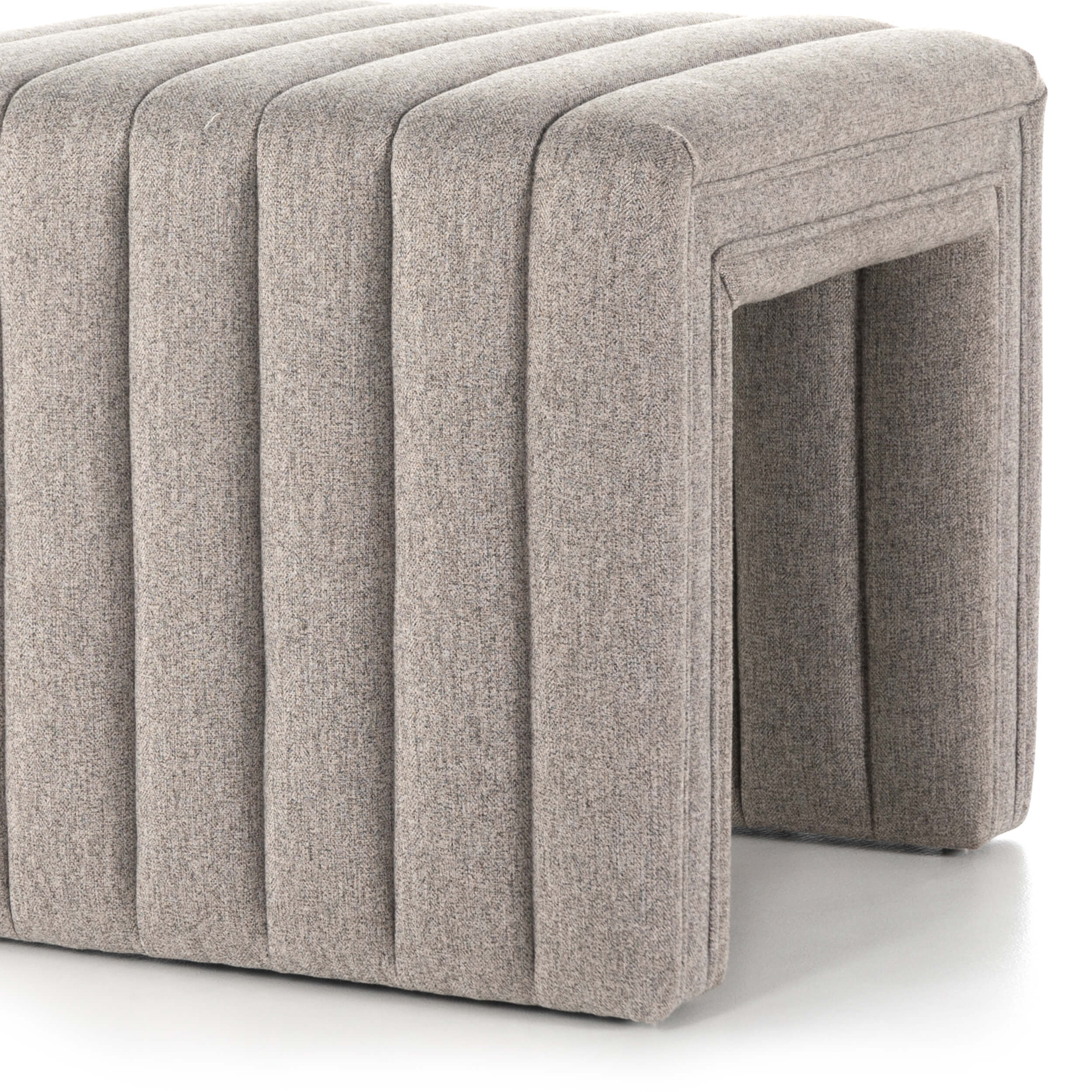 Augustine 21" Ottoman, Orly Natural by Four Hands - Image 4