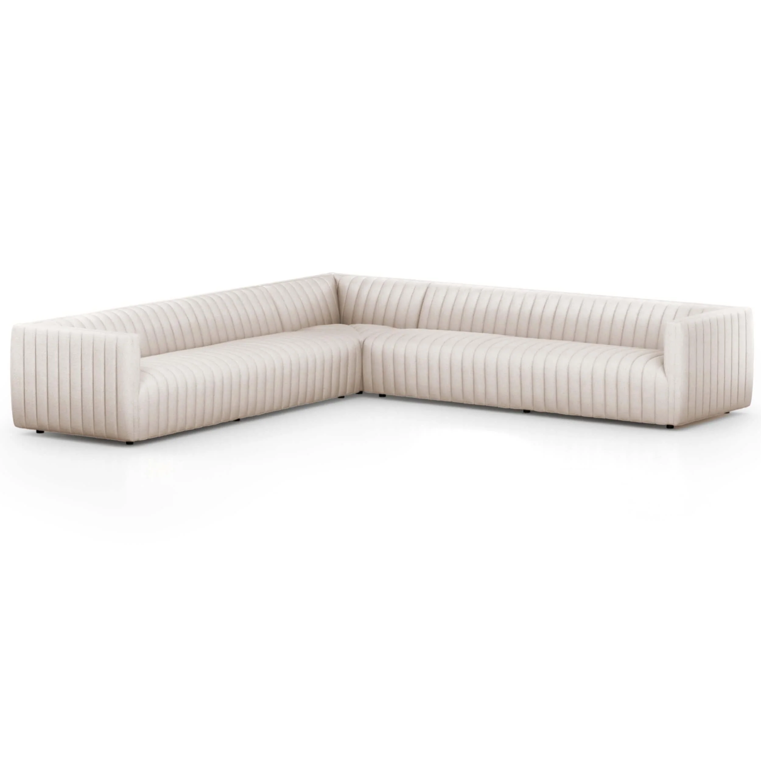 Augustine 126" 3 Piece Sectional, Dover Crescent