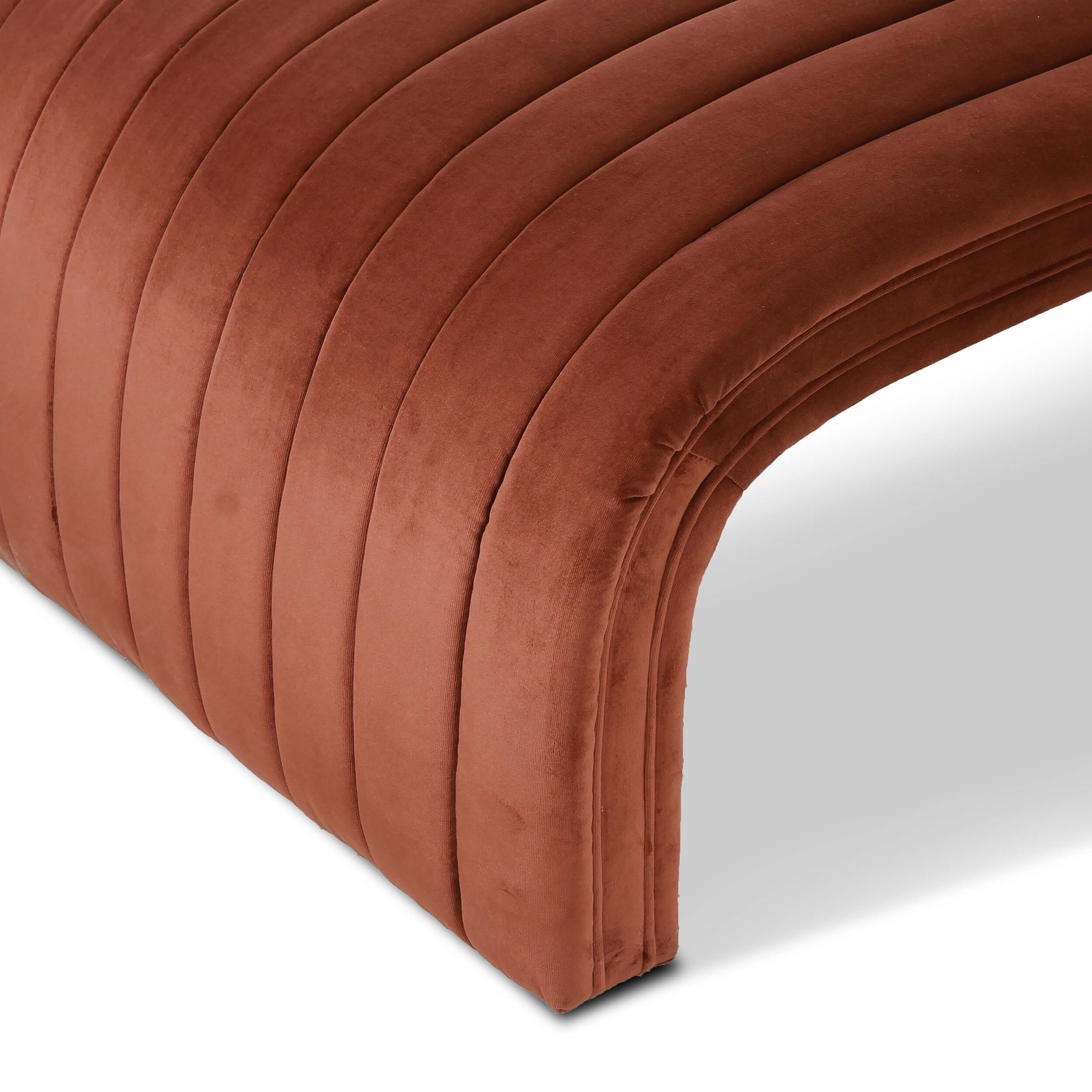 Augustine Chaise Lounge, Surrey Auburn by Four Hands - Image 5