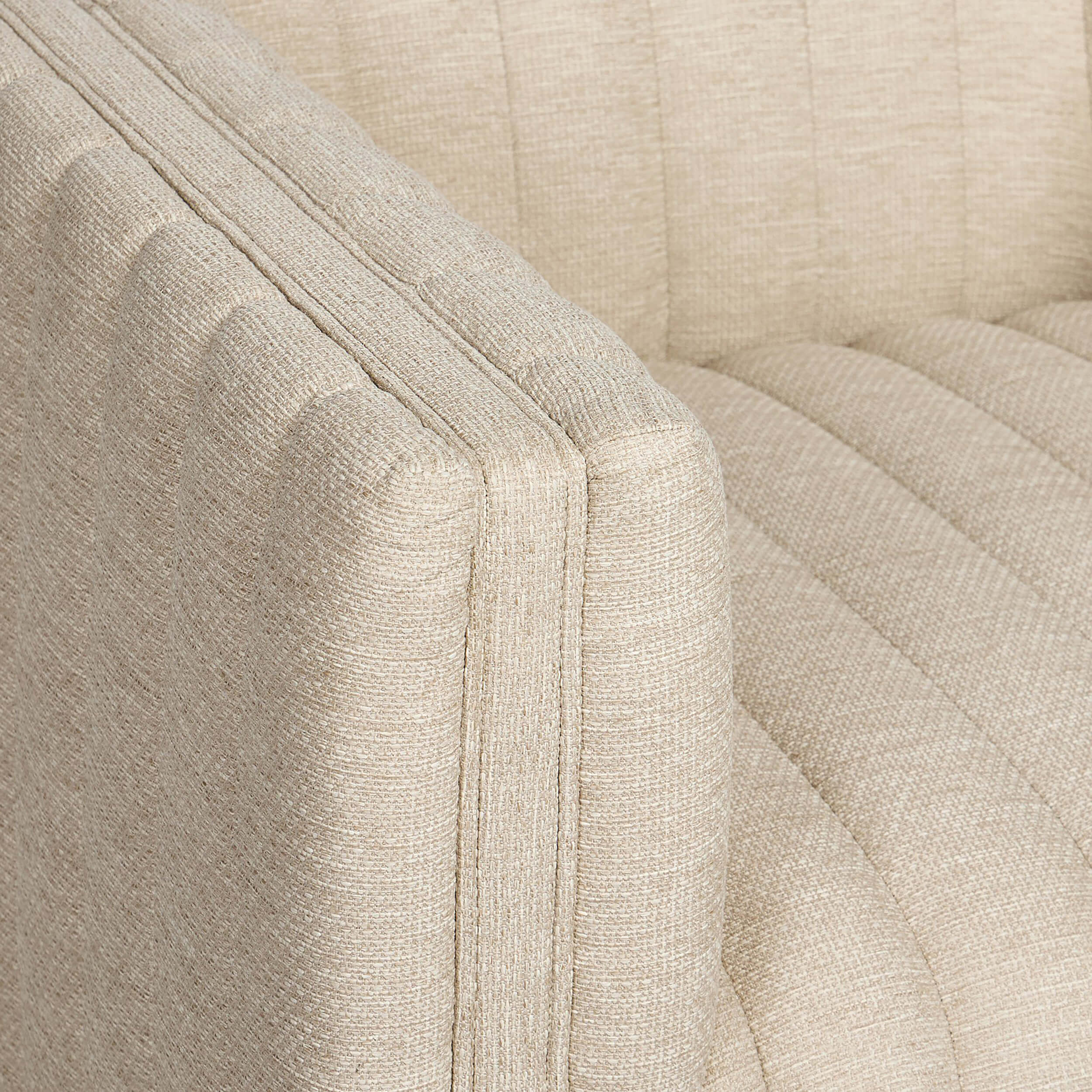 Augustine Outdoor Swivel Chair, Casa Cream by Four Hands - Image 4