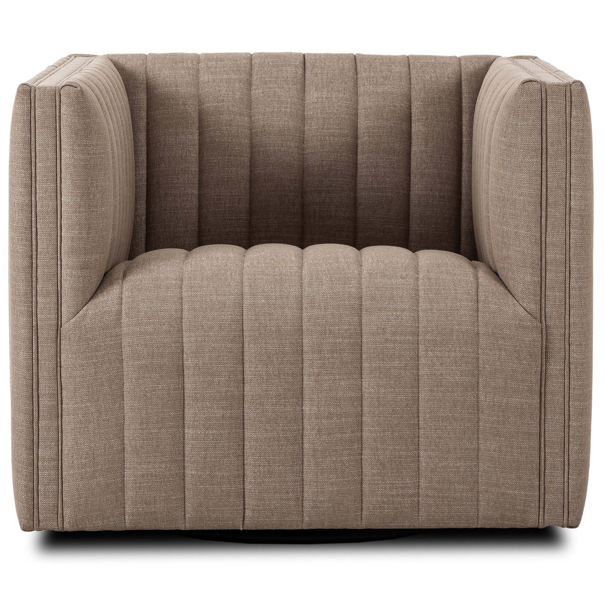 Augustine Swivel Chair, Nomad Taupe by Four Hands - Image 2