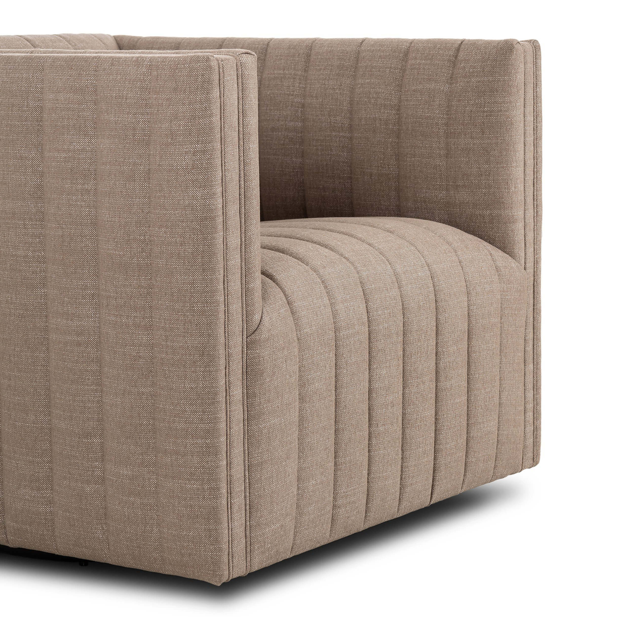 Augustine Swivel Chair, Nomad Taupe by Four Hands - Image 3