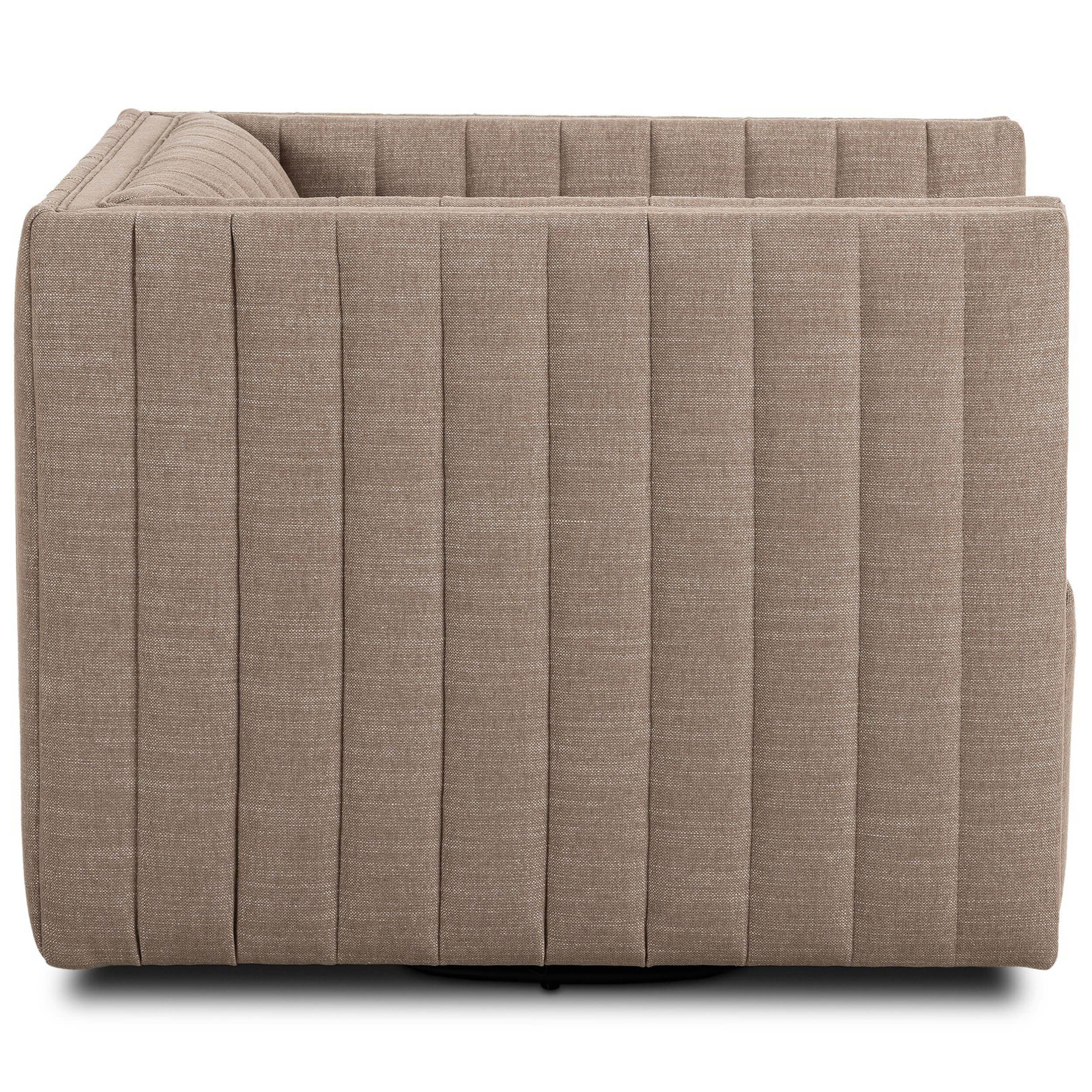 Augustine Swivel Chair, Nomad Taupe by Four Hands - Image 4