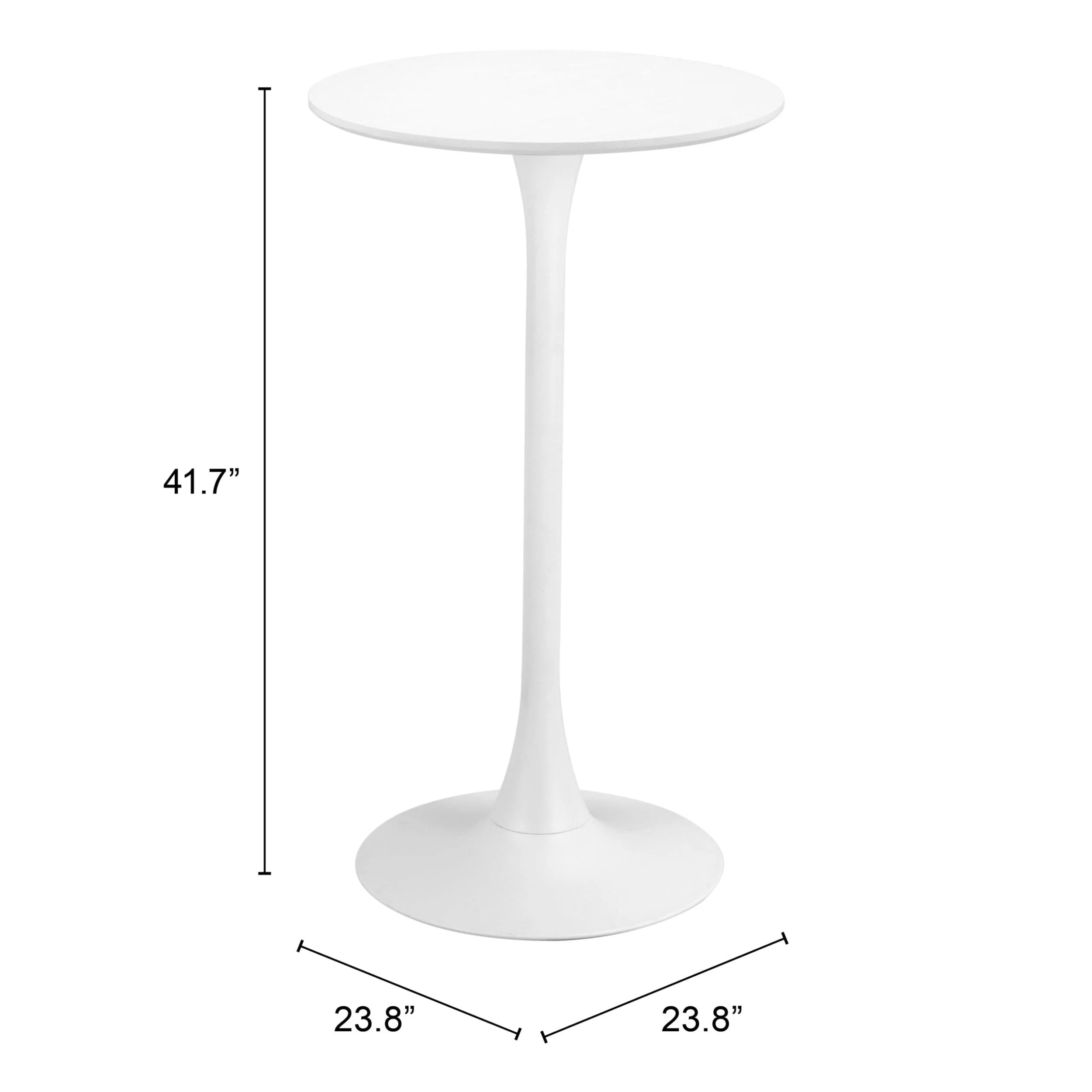 Auray Bar Table, White - Image 6