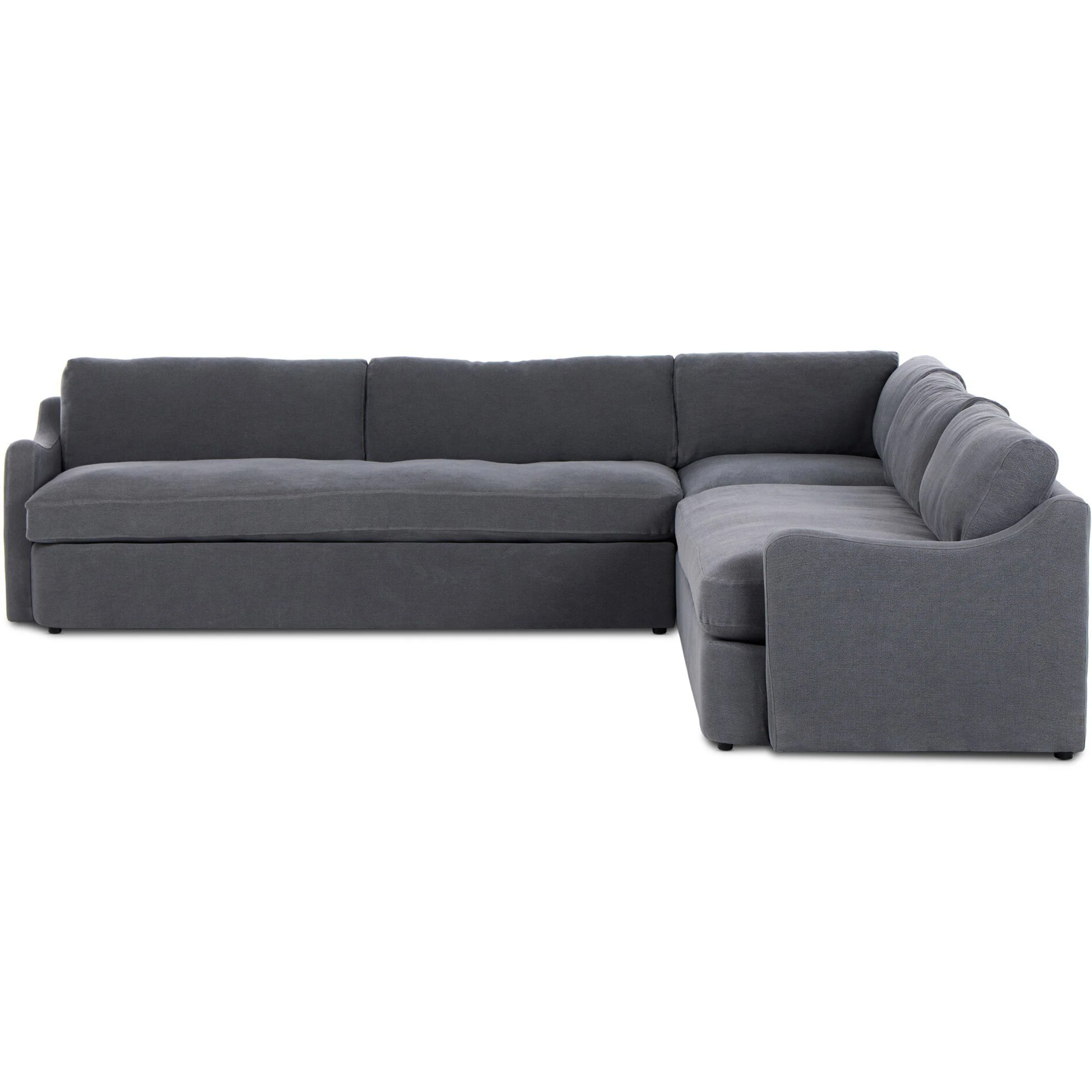 Aurelia 3 Piece Sectional, Broadway Denim by Four Hands - Image 3
