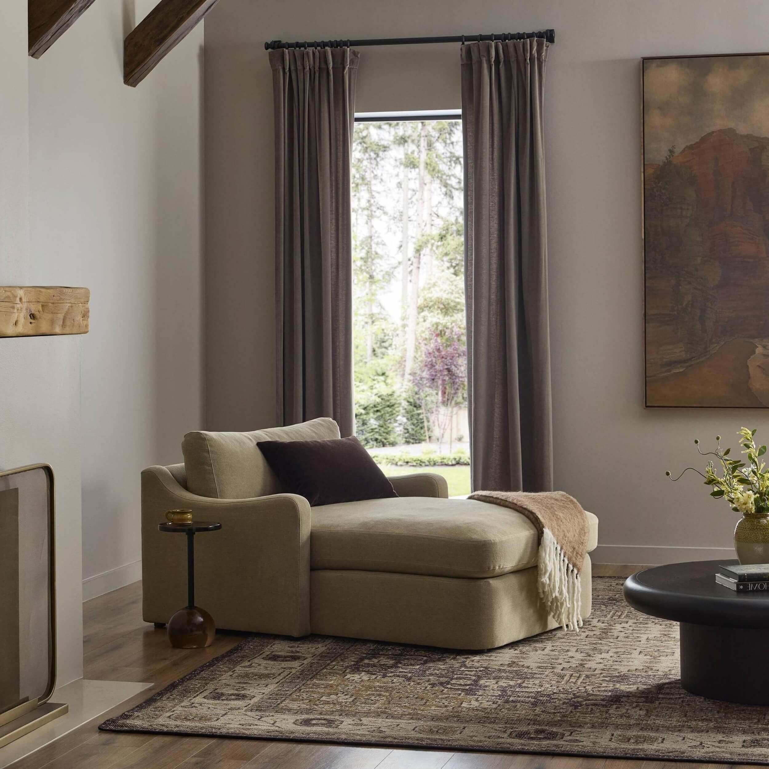Aurelia Chaise Lounge, Broadway Canvas by Amber Lewis x Four Hands - Image 7