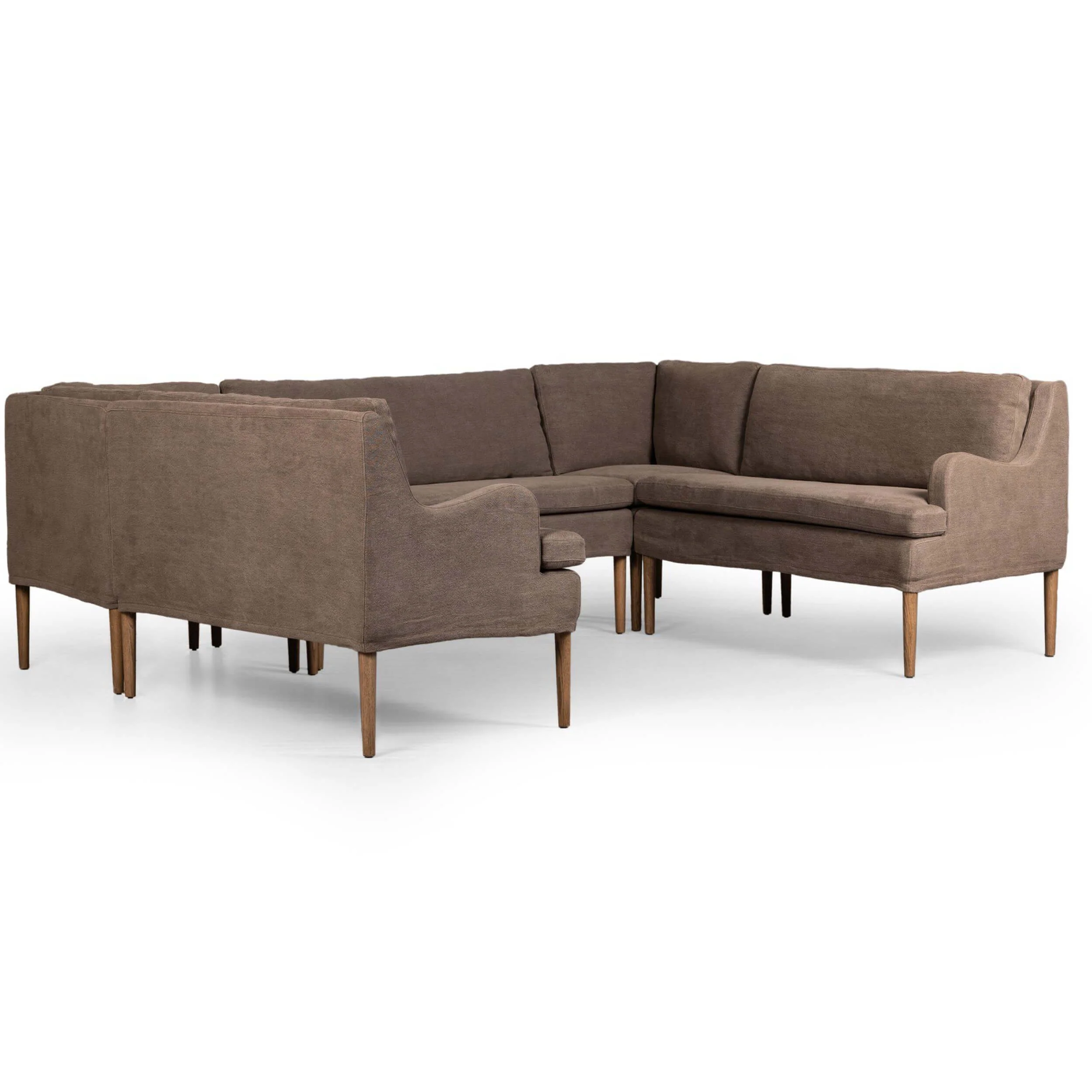 Aurelia Dining U-Shape Banquette, Broadway Coffee by Amber Lewis x Four Hands