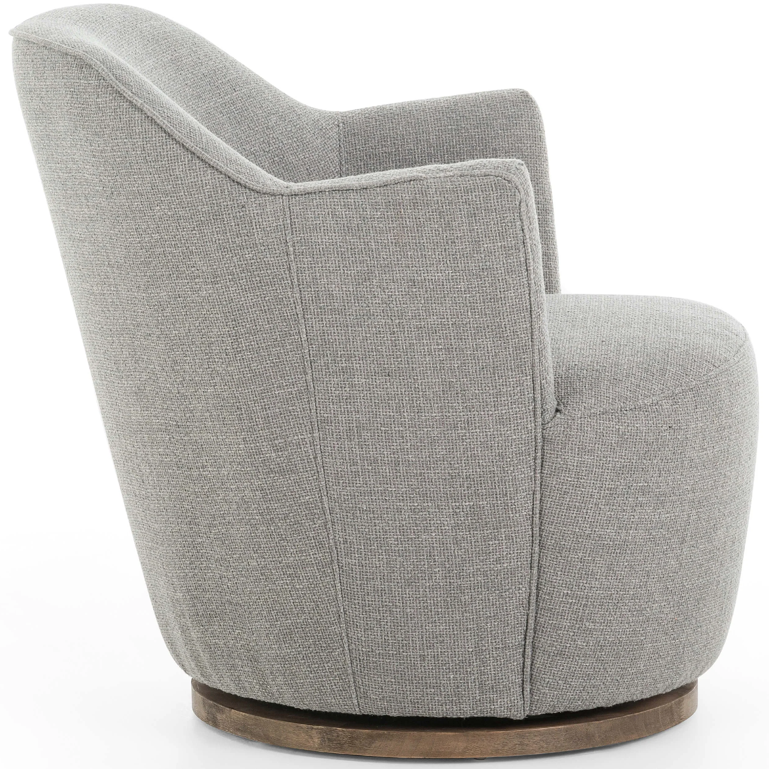 Aurora Swivel Chair, Gibson Silver by Four Hands - Image 2