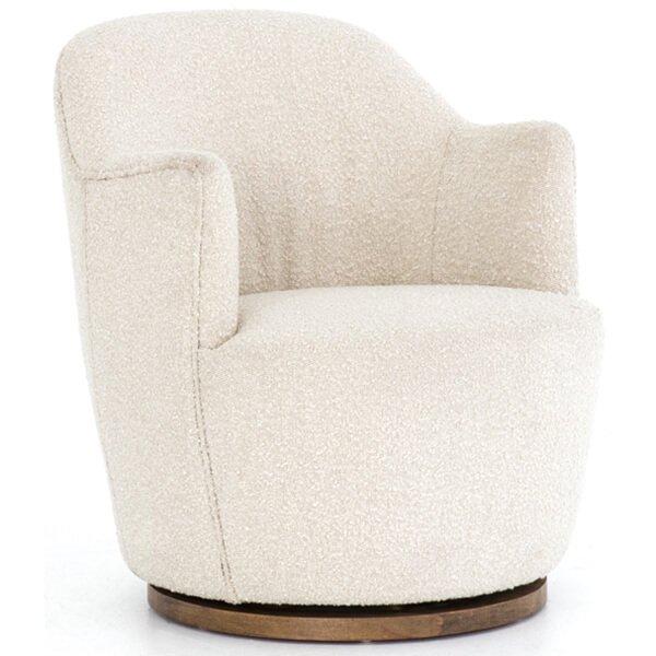 Aurora Swivel Chair, Knoll Natural by Four Hands