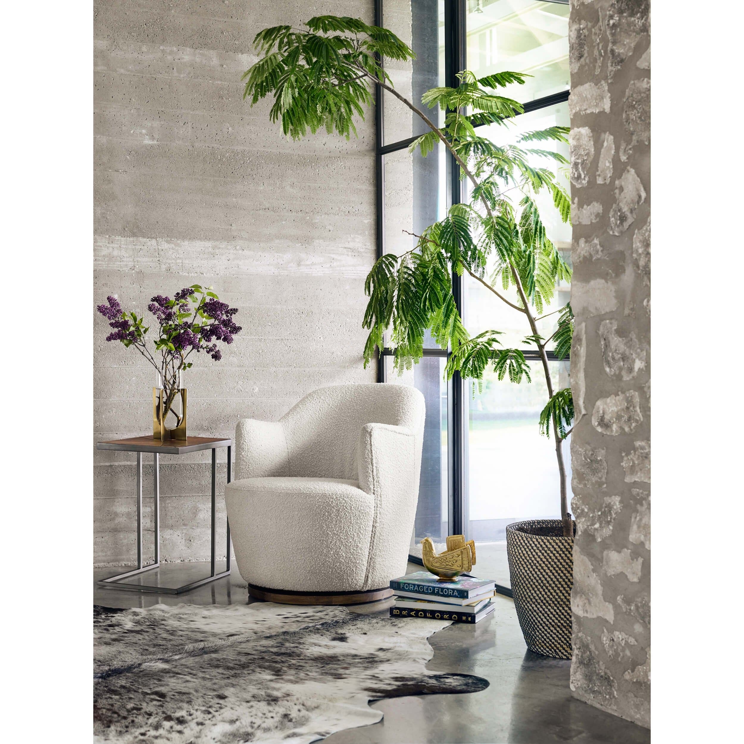 Aurora Swivel Chair, Knoll Natural by Four Hands - Image 10