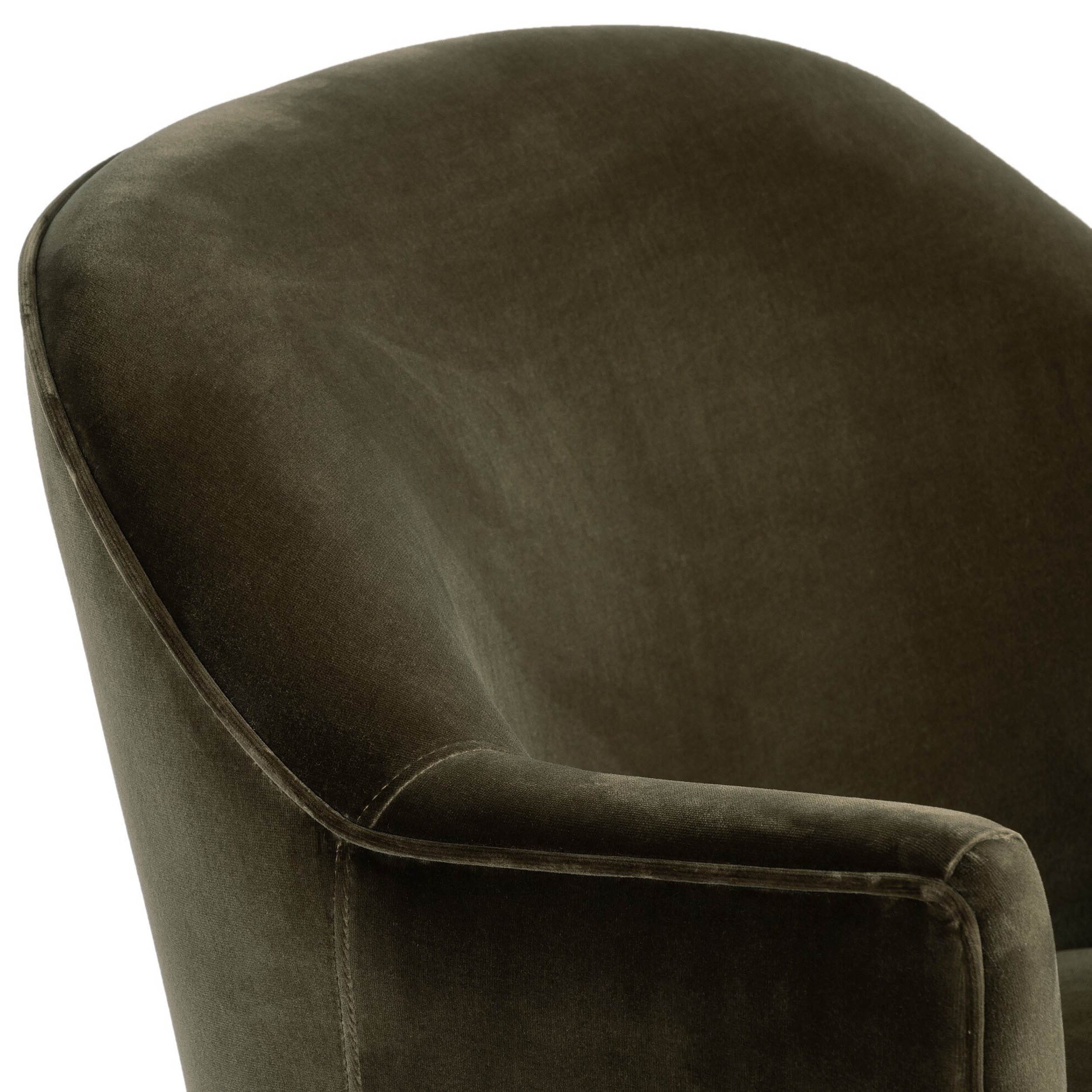 Aurora Swivel Chair, Surrey Olive by Four Hands - Image 6