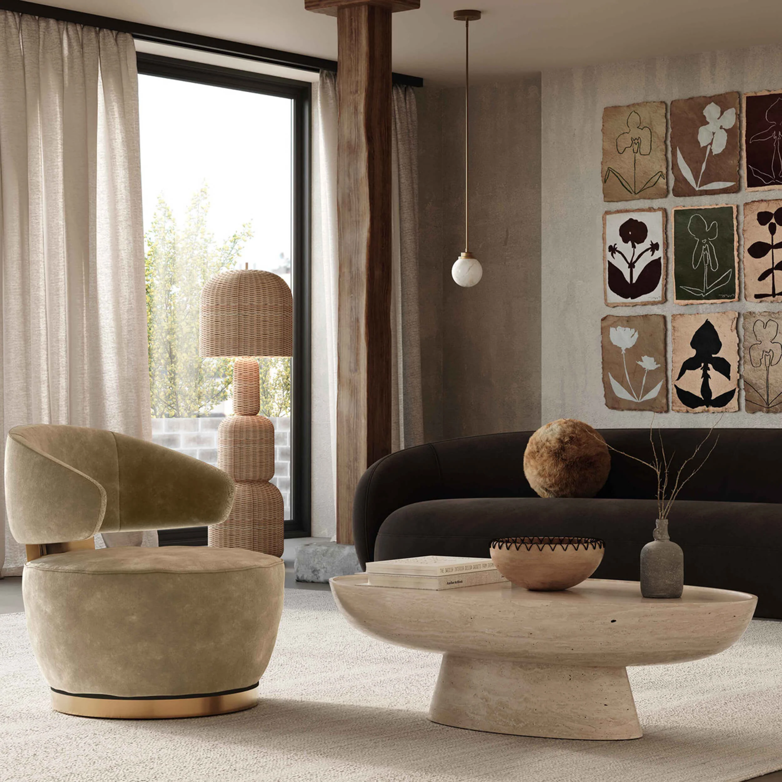 Austin Swivel Chair, Oat - Image 5