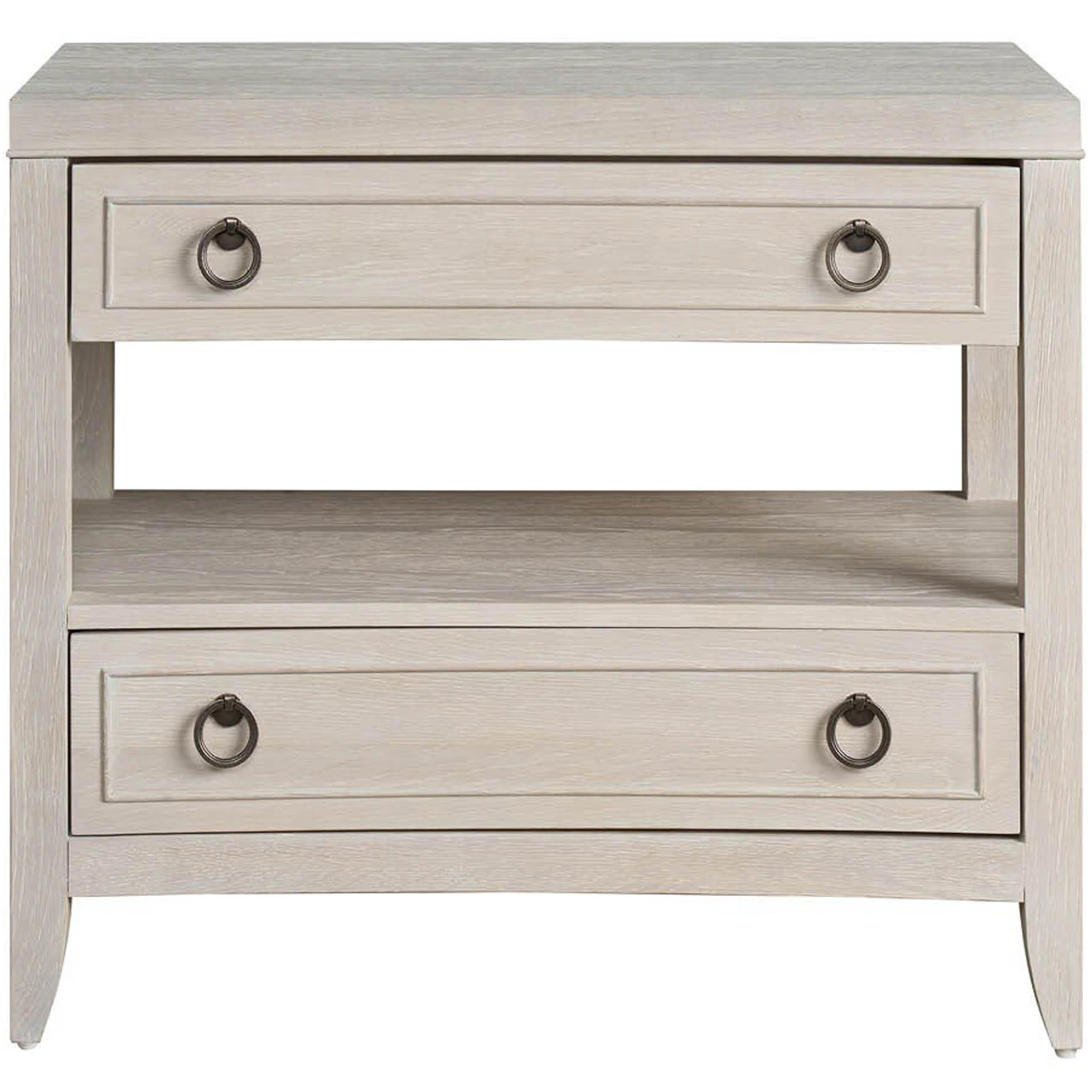 Avaline 2 Drawer Nightstand, White Oak - Image 2