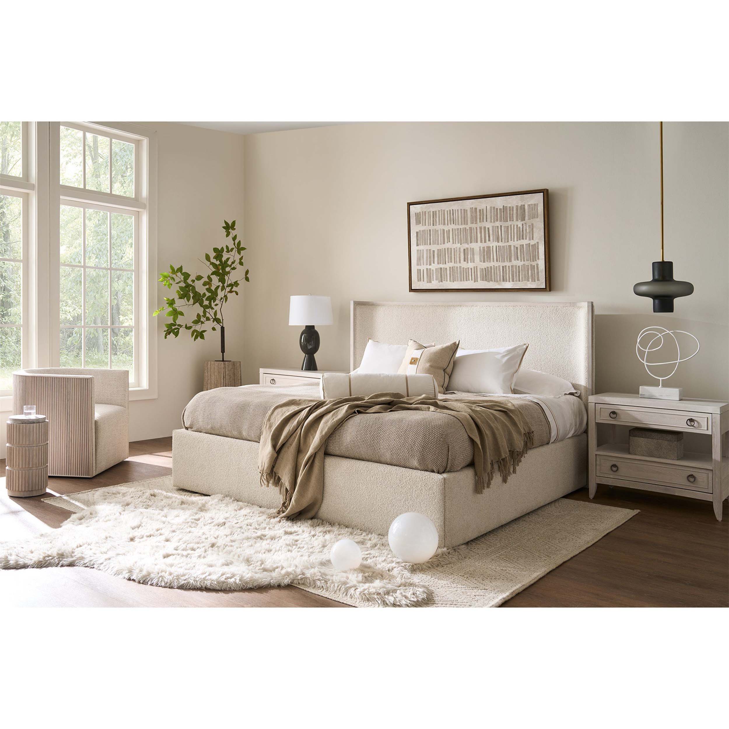 Avaline 2 Drawer Nightstand, White Oak - Image 4