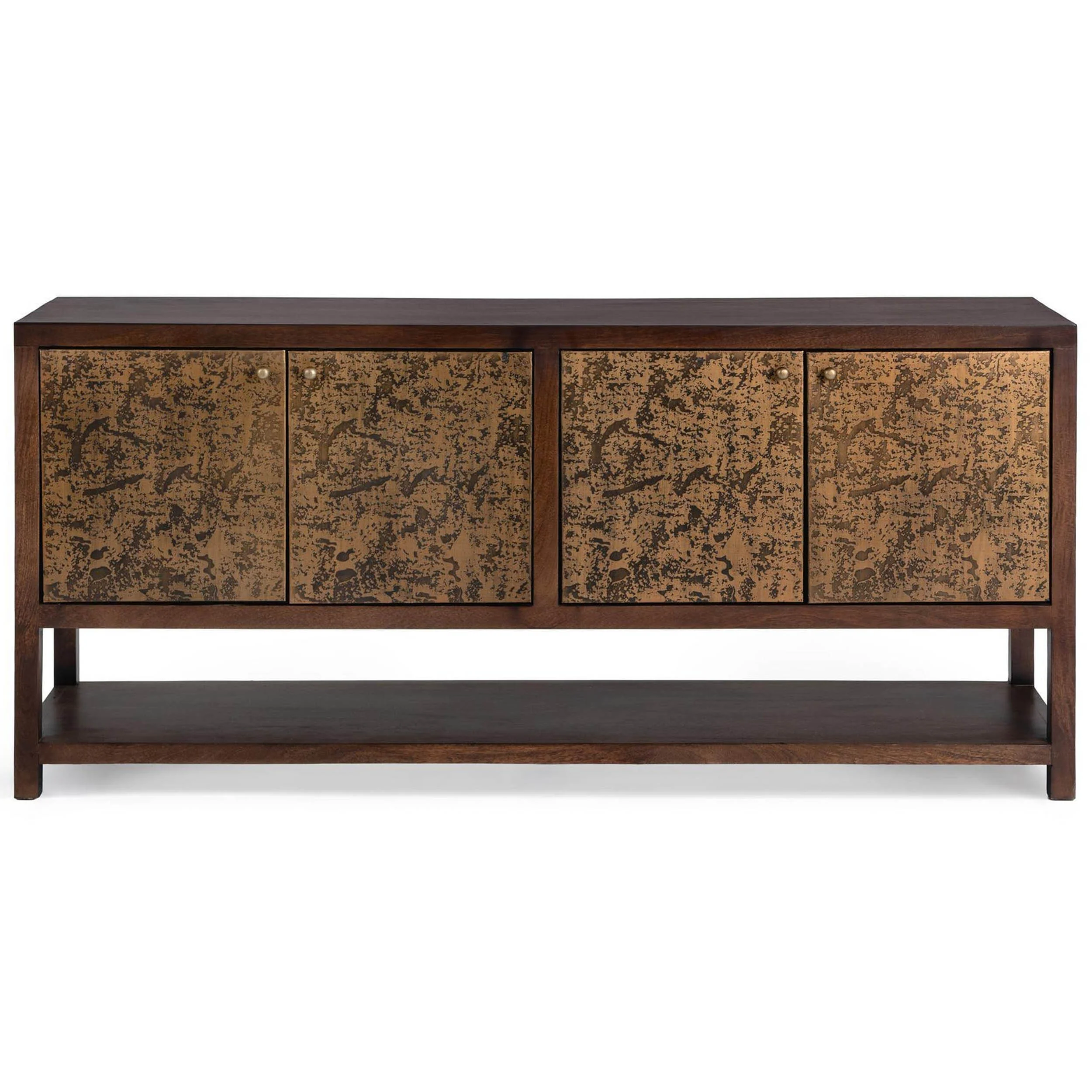 Avara 4 Door Cabinet, Brown - Image 2