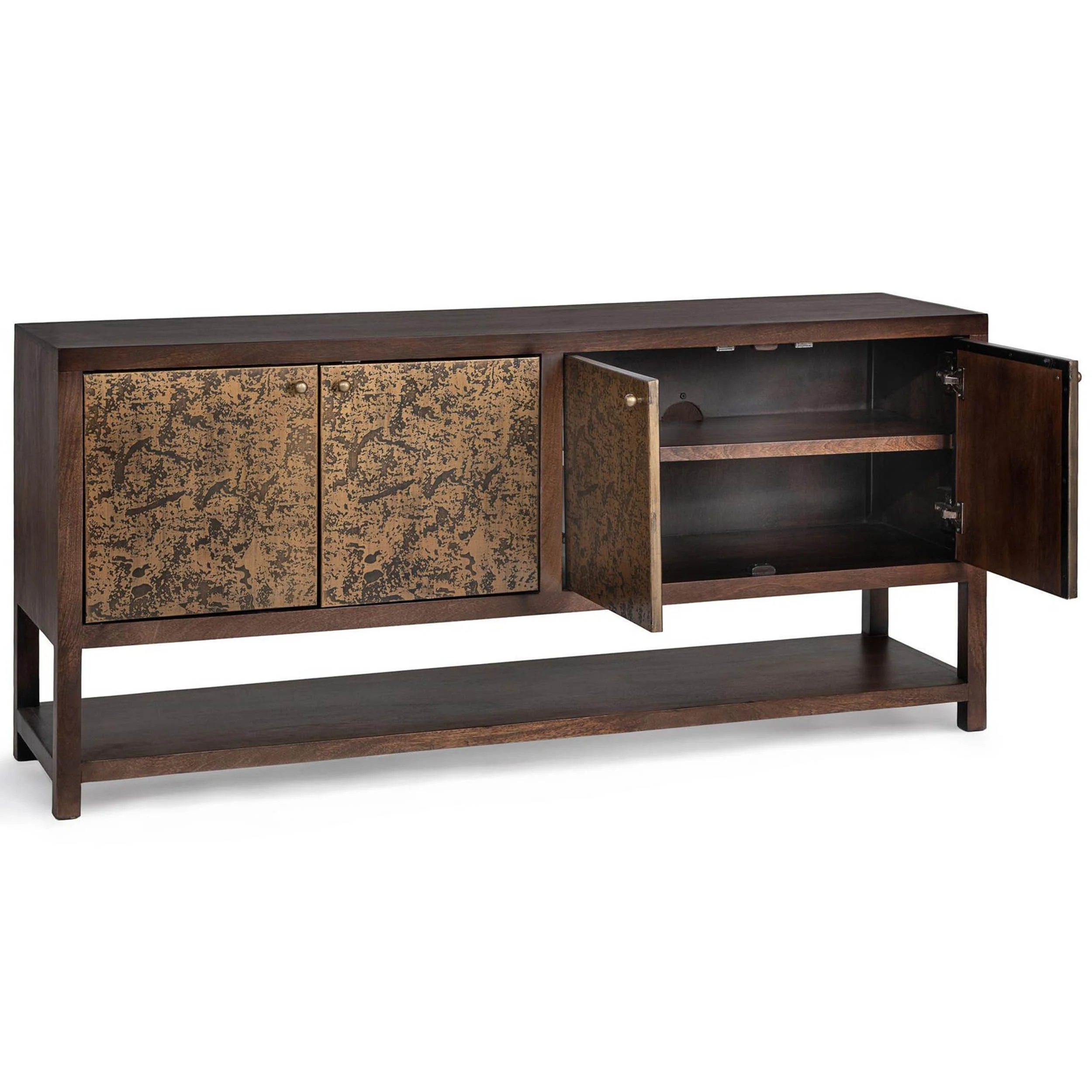 Avara 4 Door Cabinet, Brown - Image 3