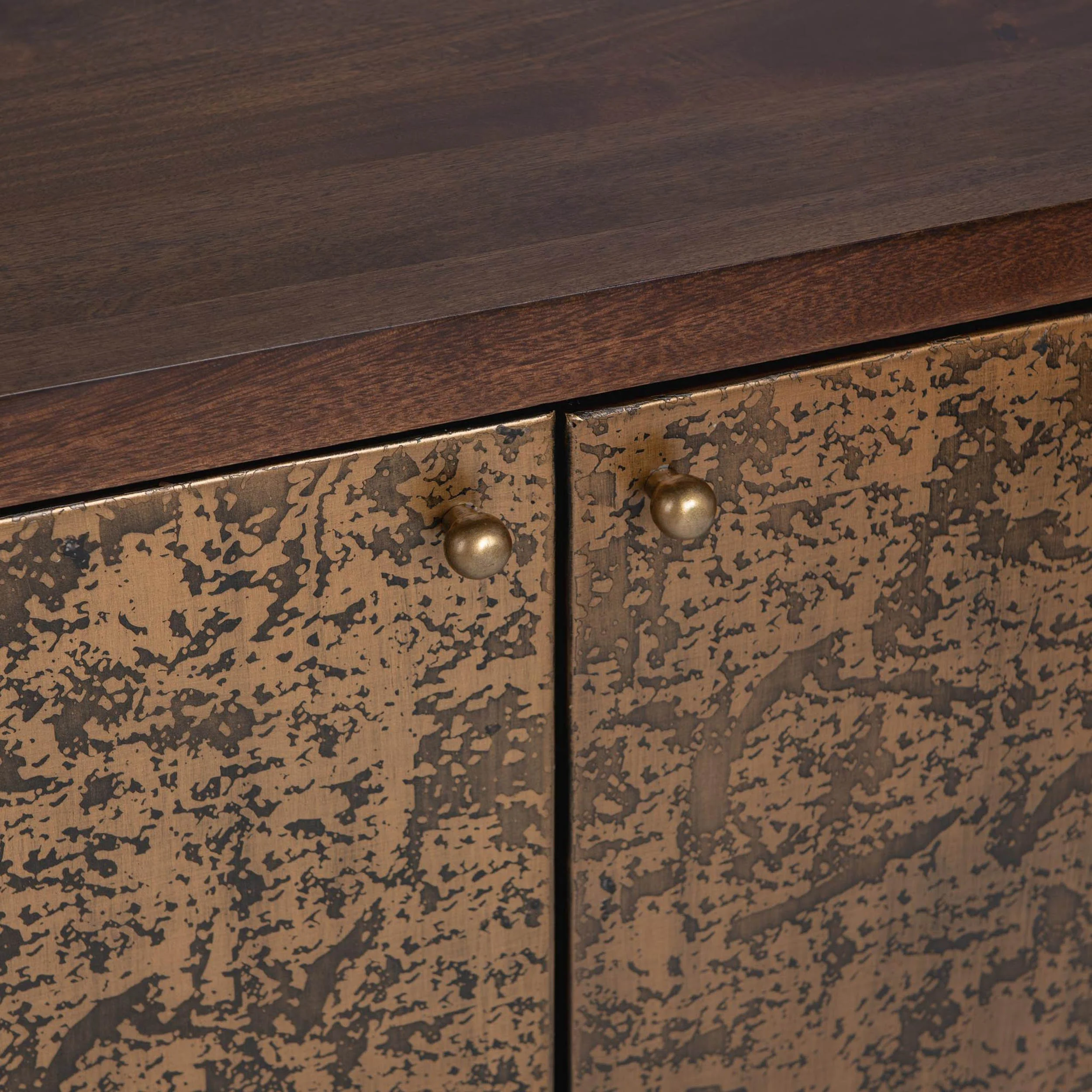 Avara 4 Door Cabinet, Brown - Image 5
